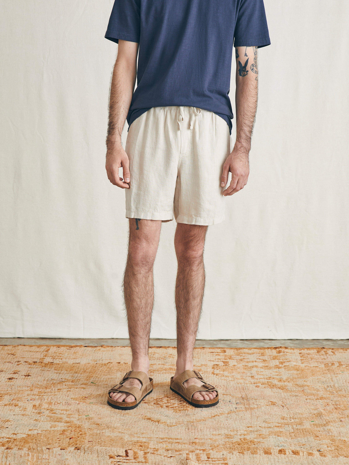 Essential Linen Short (6.5" Inseam) - Weathered Sand Main image