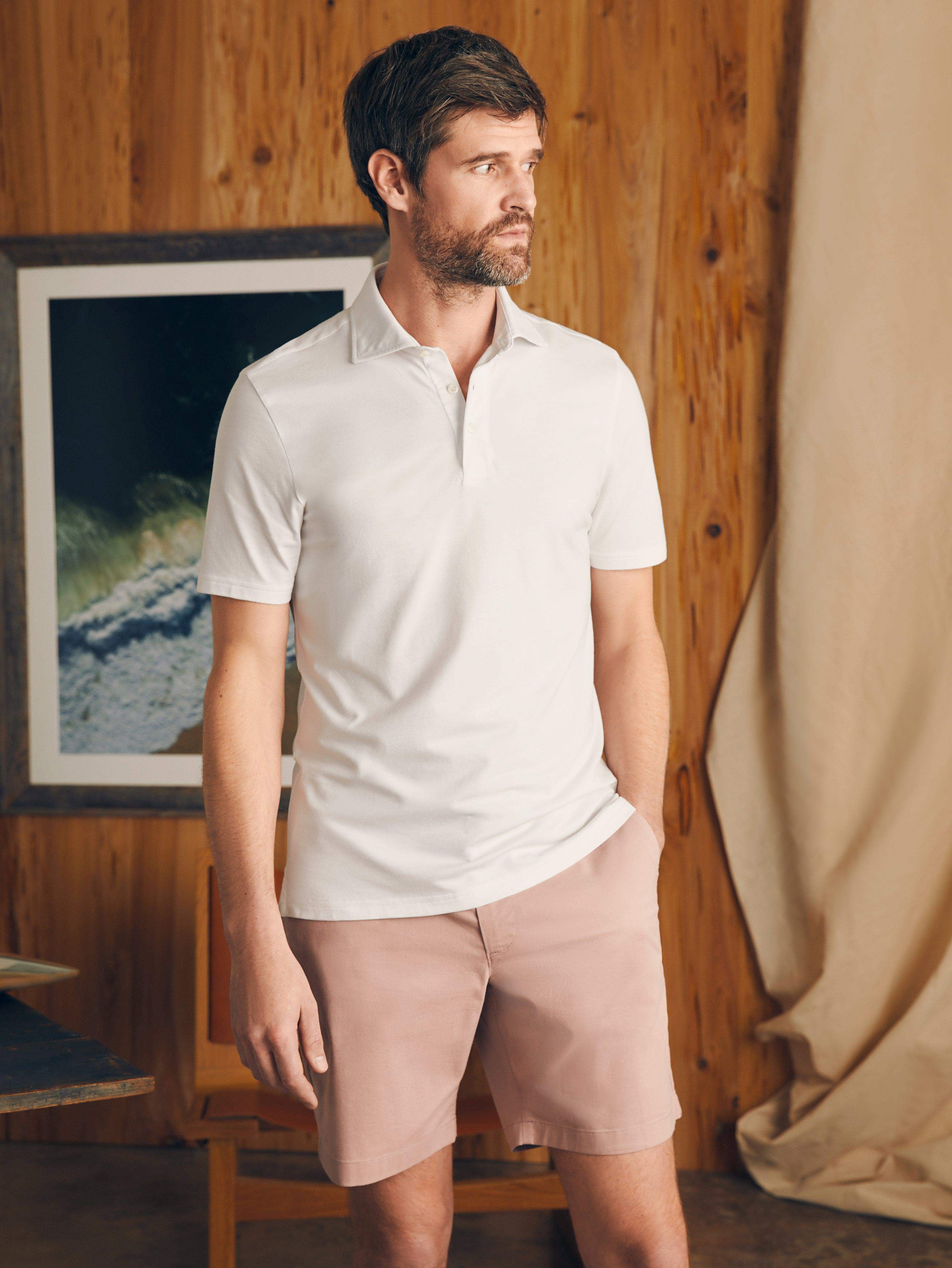 Movement™ Short-Sleeve Pique Polo Shirt - Pure White Secondary image