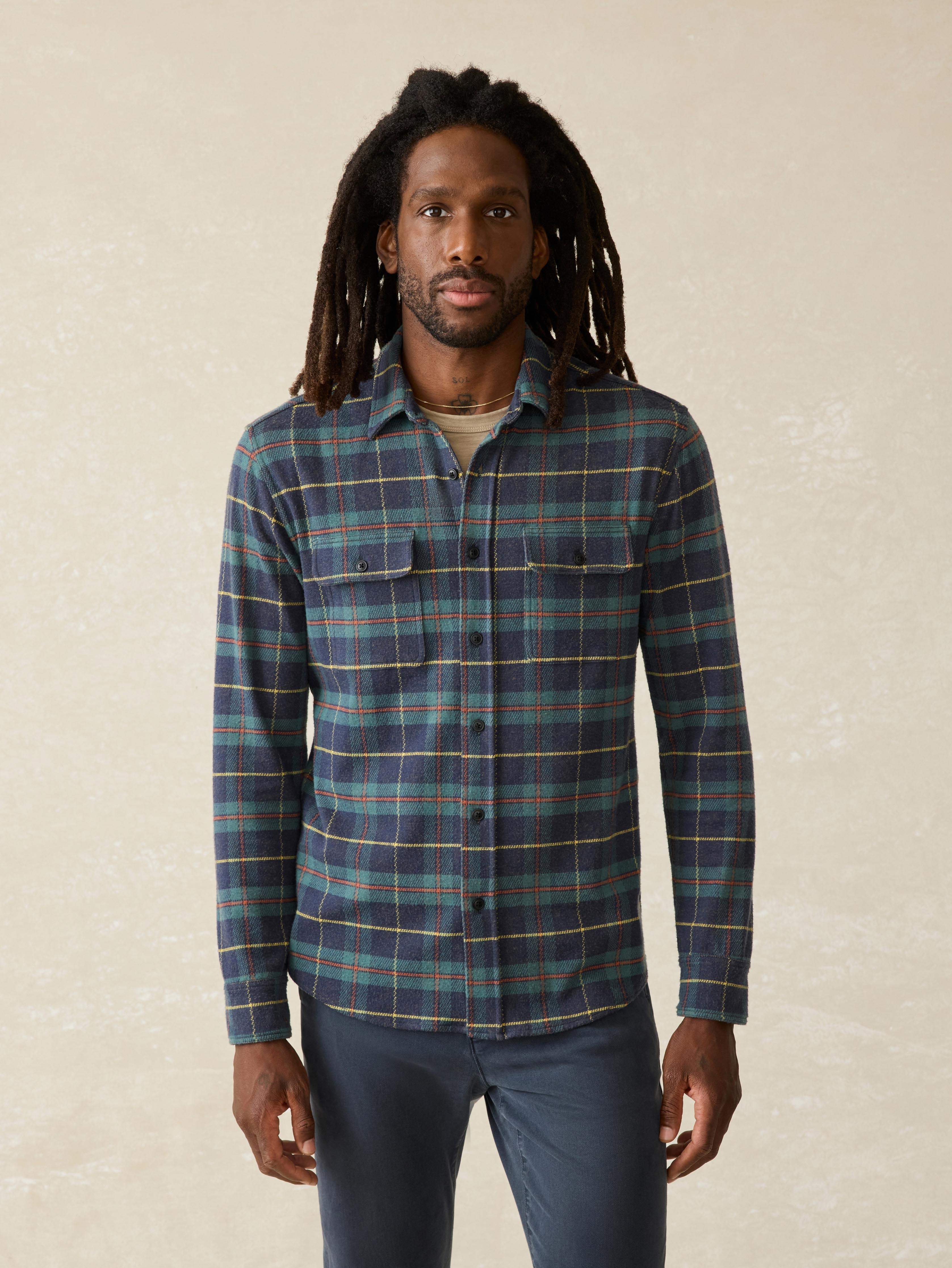 Legend™ Sweater Shirt - Mossy Elm Plaid Main image