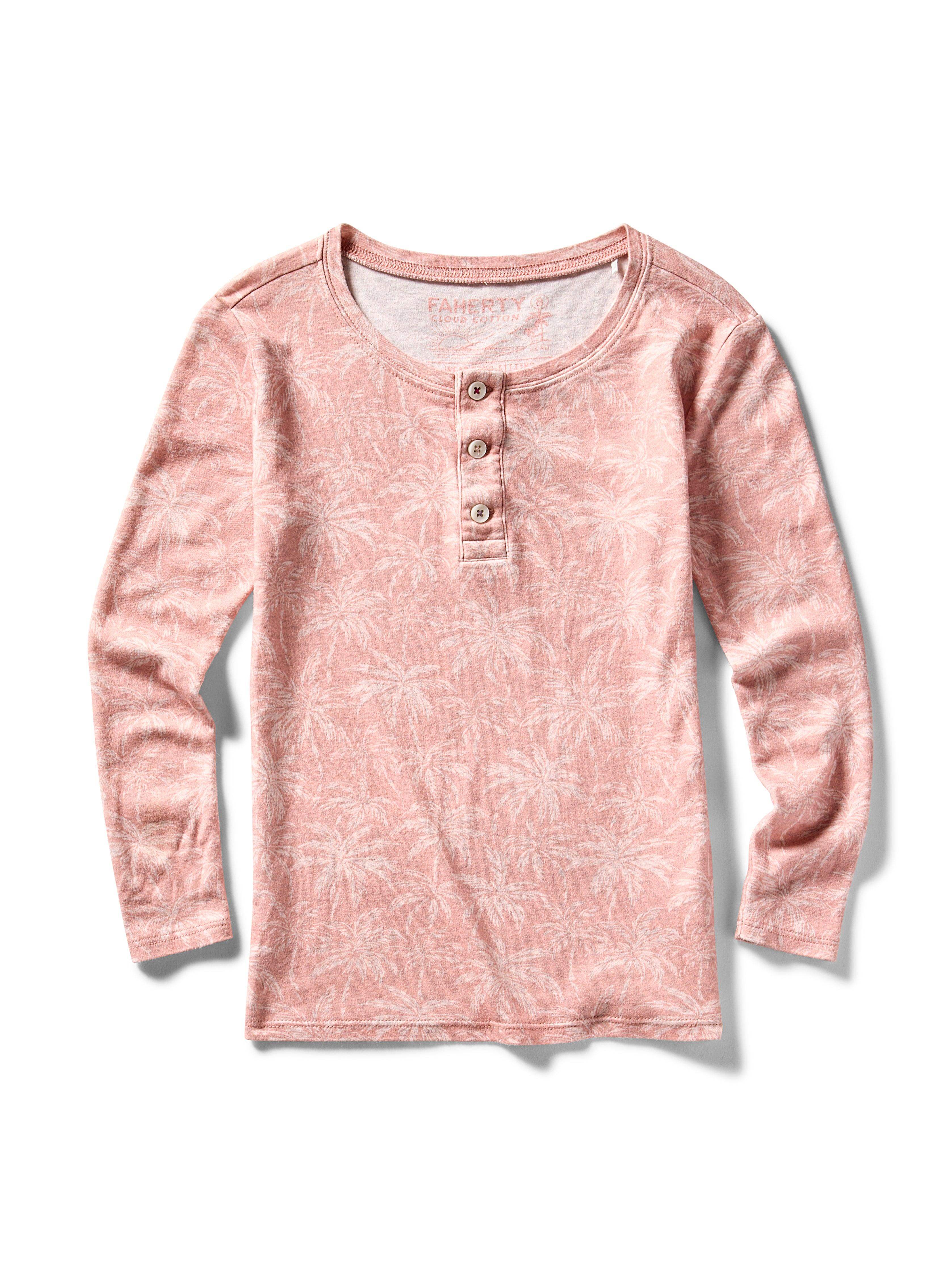 Kids Cloud Cotton Pajama Set - Rose Tropic Trees Main image