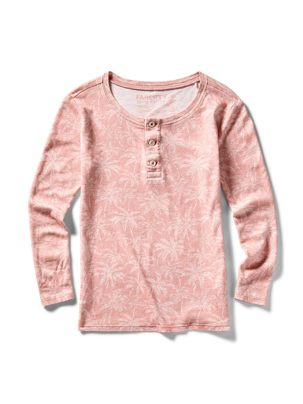 Kids Cloud Cotton Pajama Set - Rose Tropic Trees