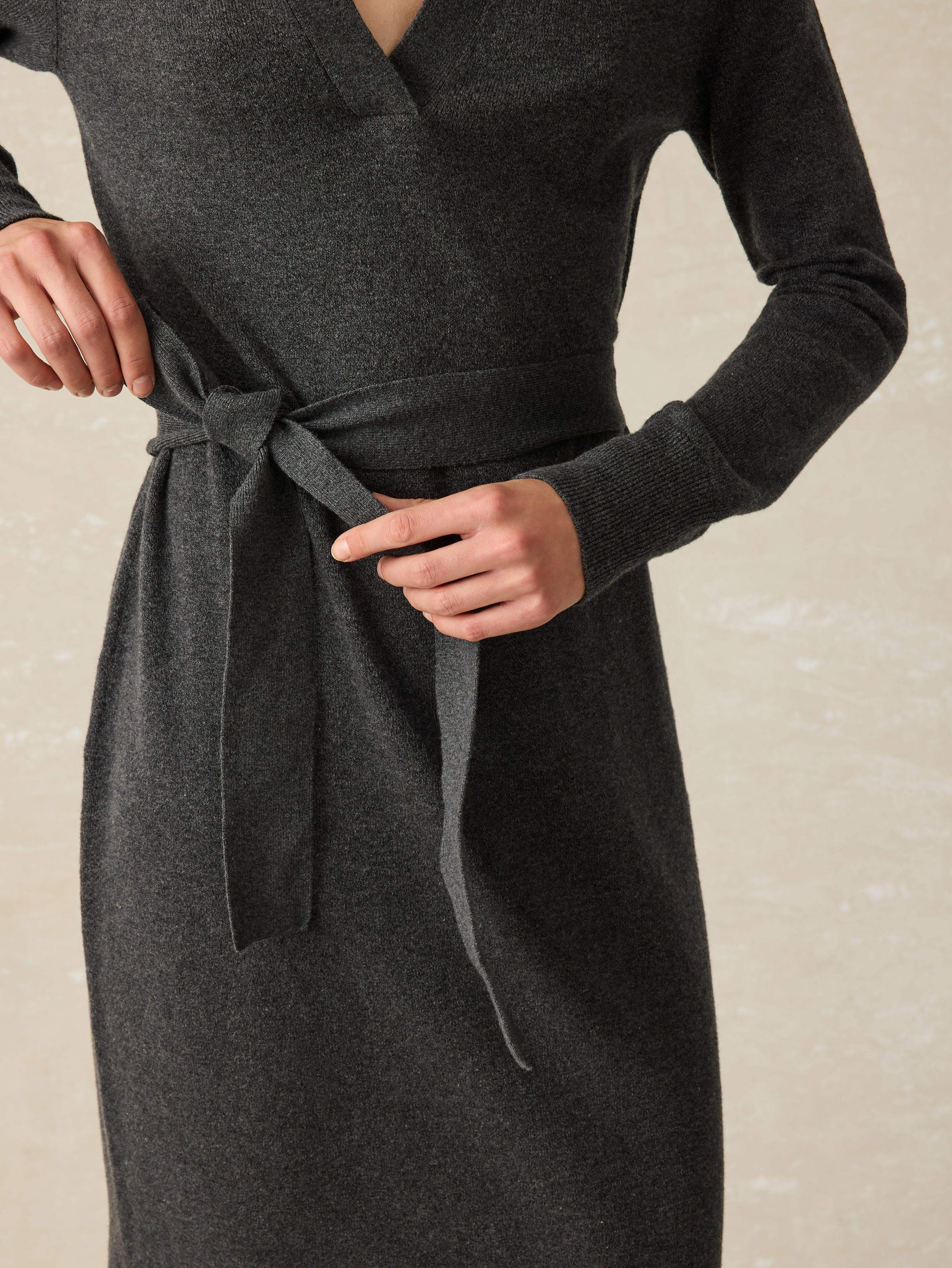 Jackson Sweater Dress - Medium Grey Heather Secondary image
