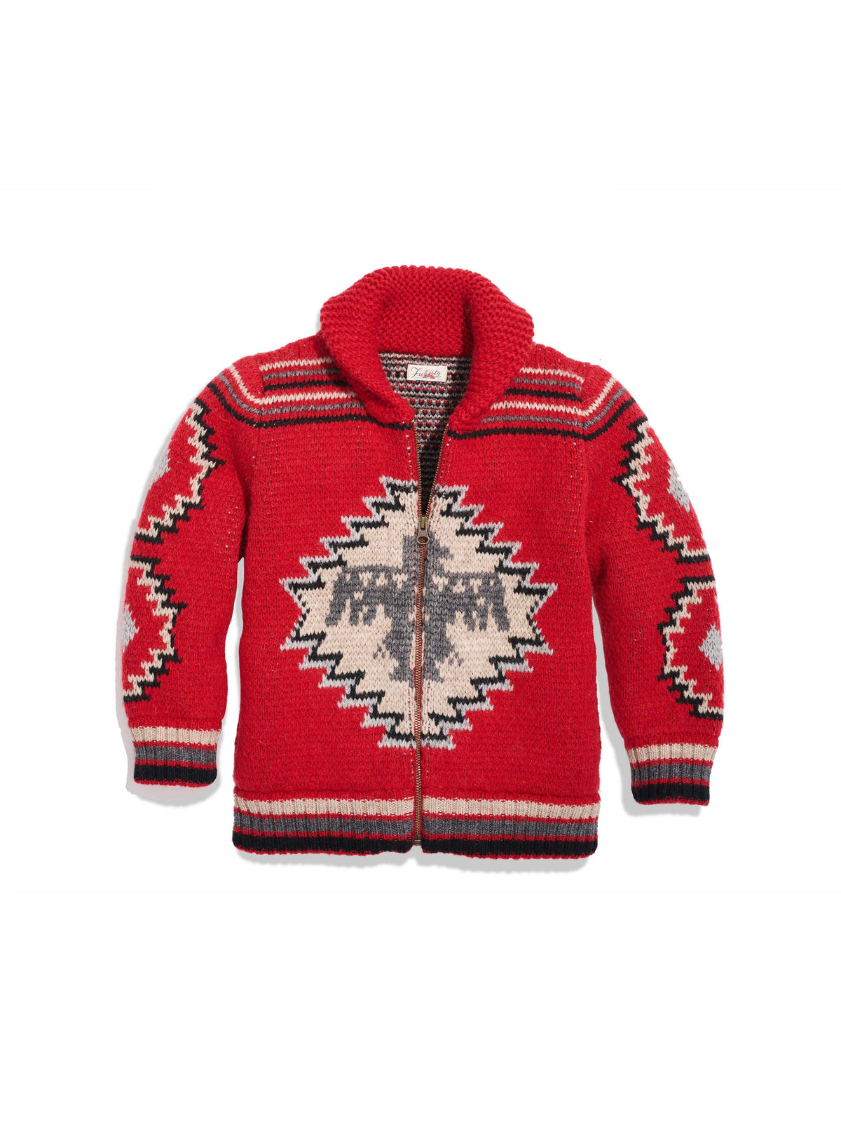 Kids Steven Paul Judd Thunderbird Cardigan - Red Thunderbird Main image