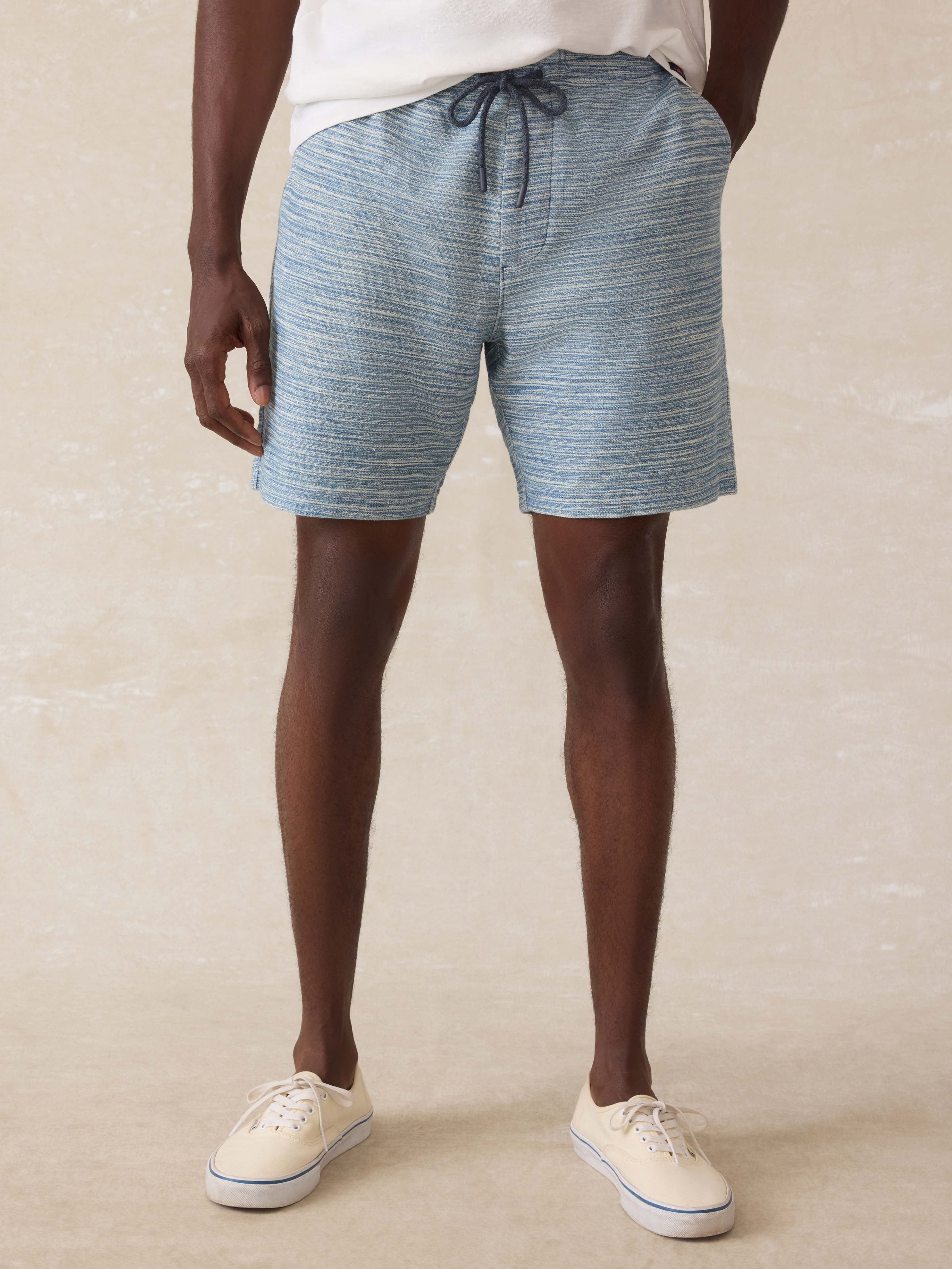 Indigo Knit Short - Indigo Waterway Stripe Main image