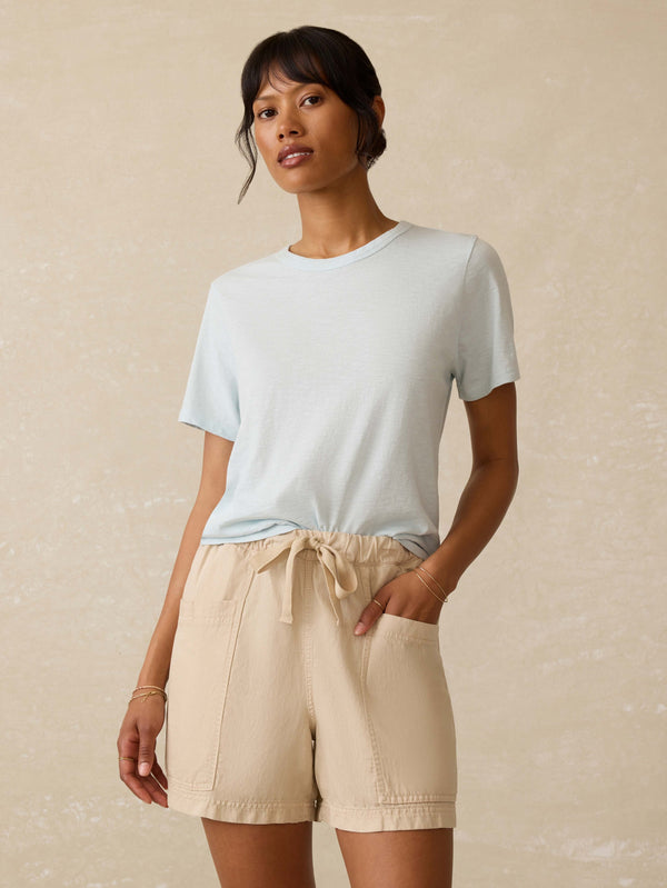 Sunwashed Regenerative Essential Tee - Sky