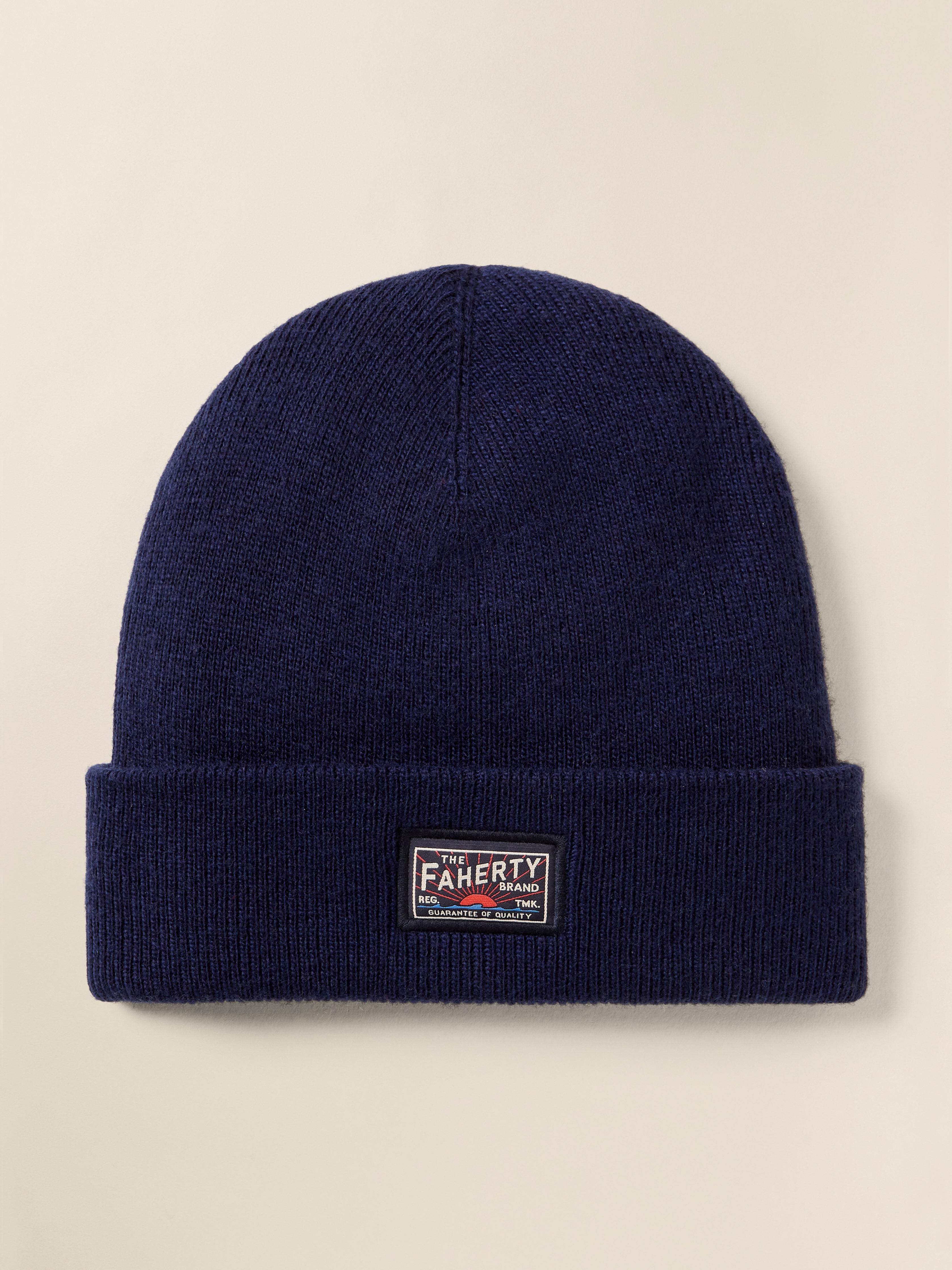 Faherty Logo Beanie - Navy Main image