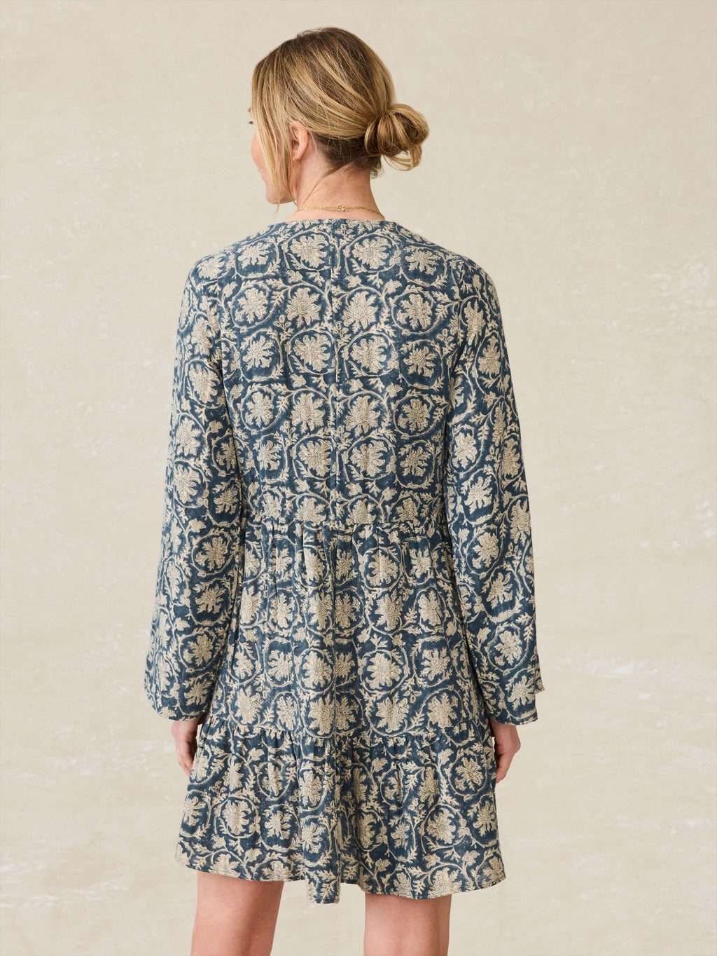 Dune Cotton Gauze Oceana Dress - Tranquil Tides Print