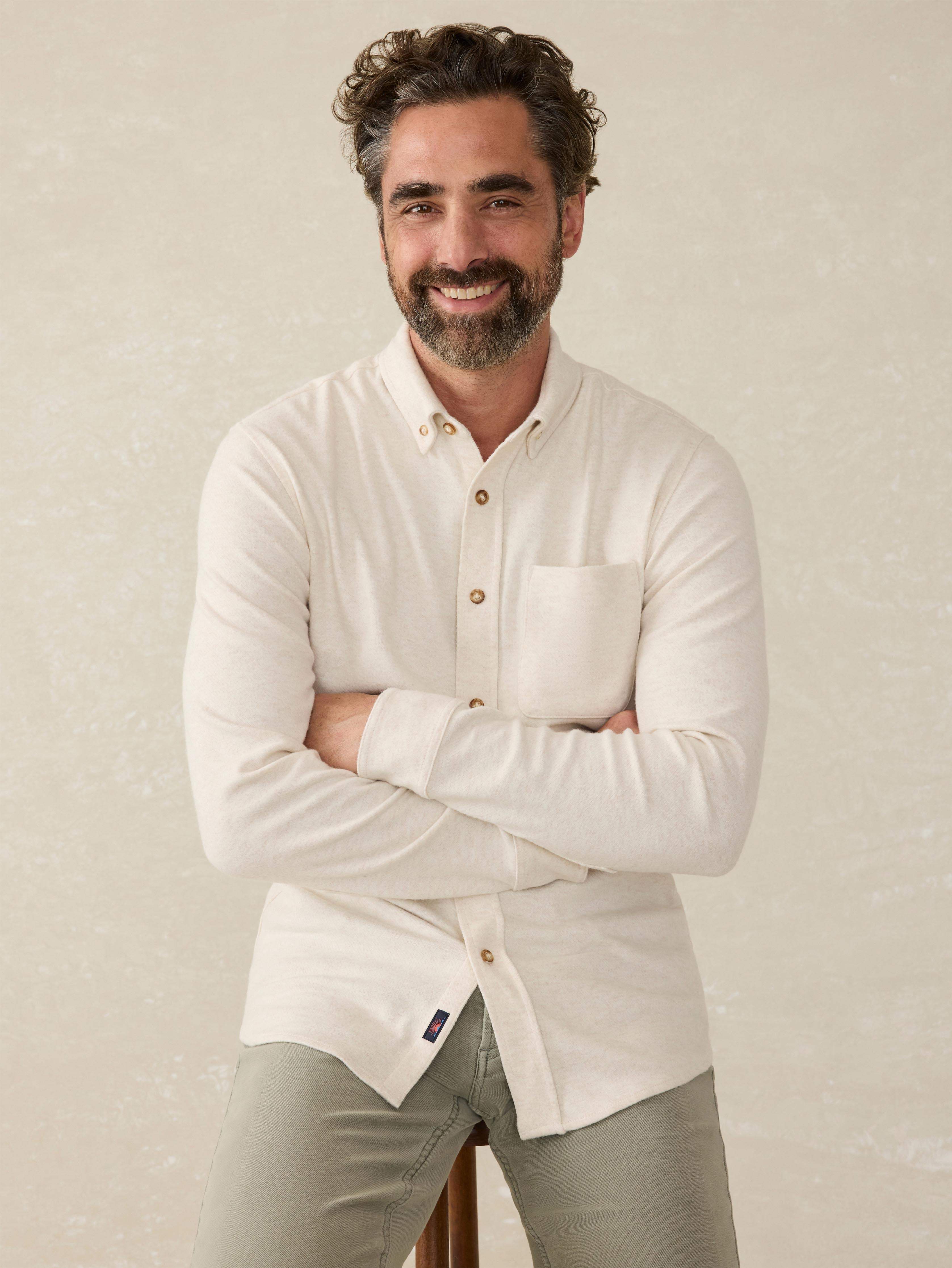 Legend™ Sweater Shirt (Single Pocket) - Off White Secondary image