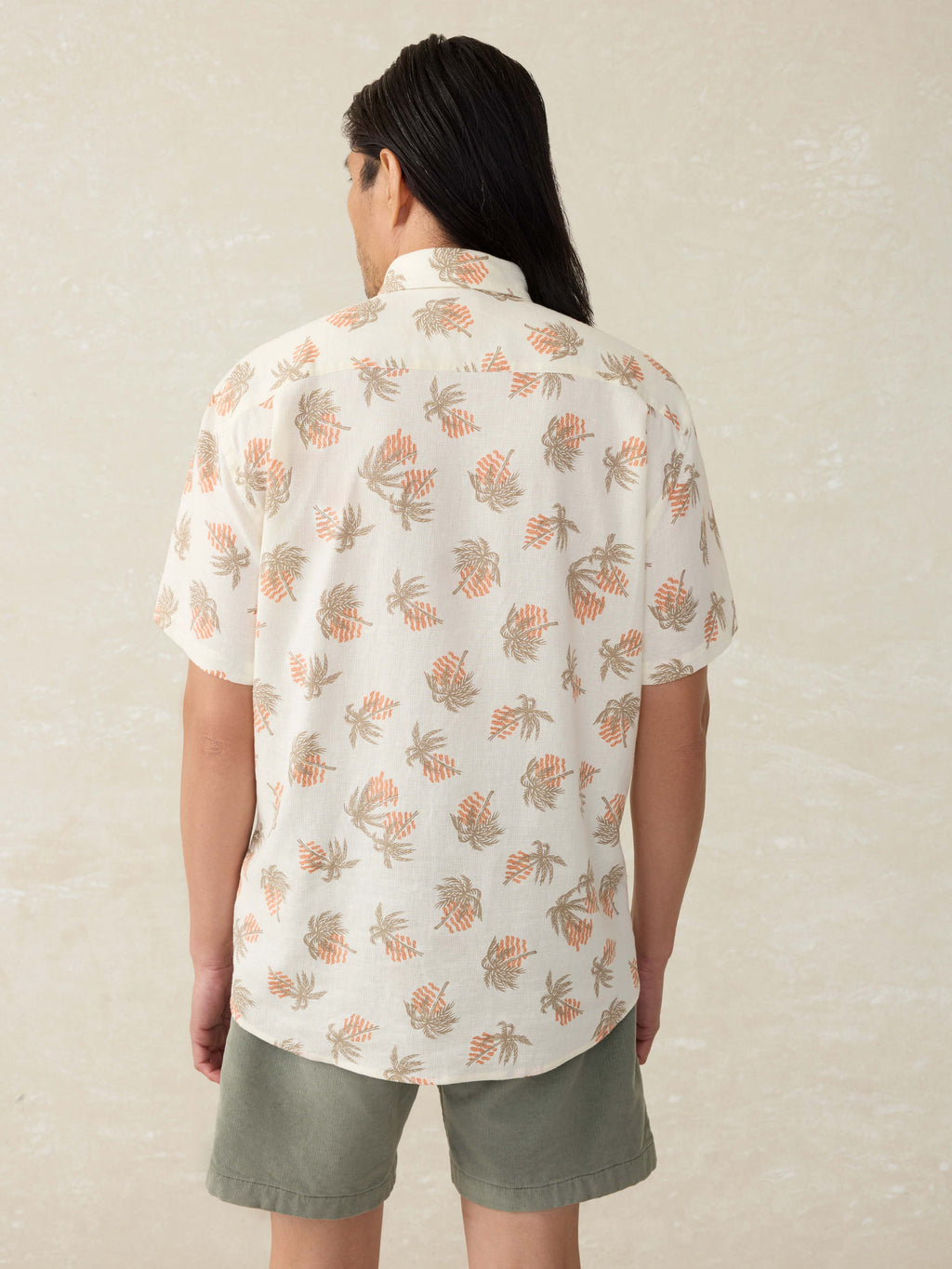 Short-Sleeve Breeze Shirt - Sunlit Palm \u0026 Waves