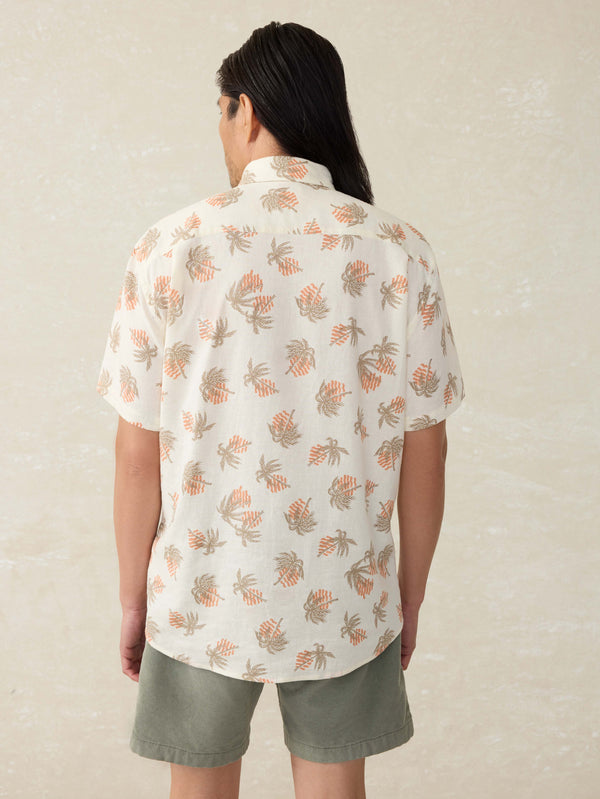 Short-Sleeve Breeze Shirt - Sunlit Palm \u0026 Waves