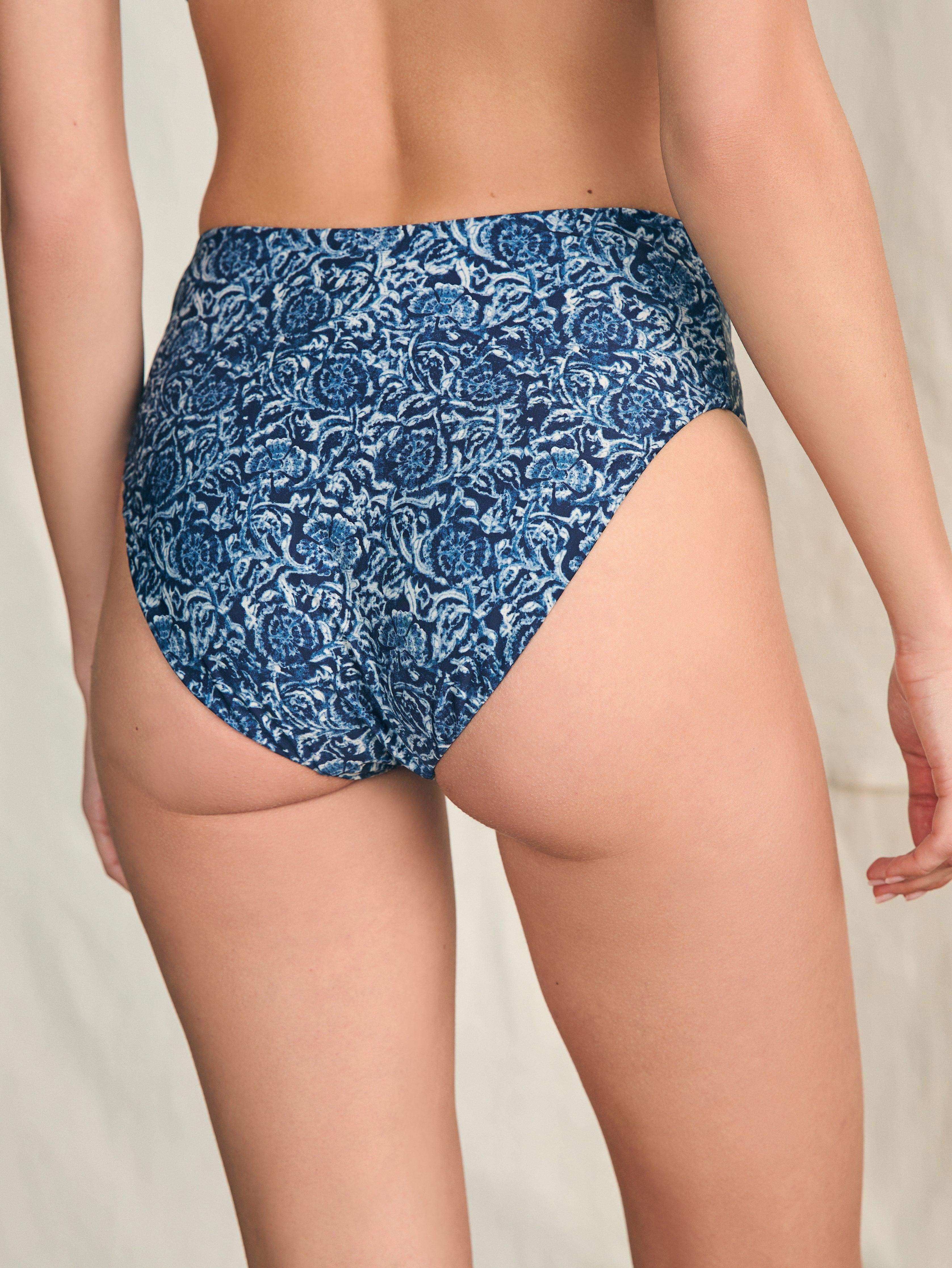Nantucket High Waisted Bottom - Navy Imma Floral Secondary image
