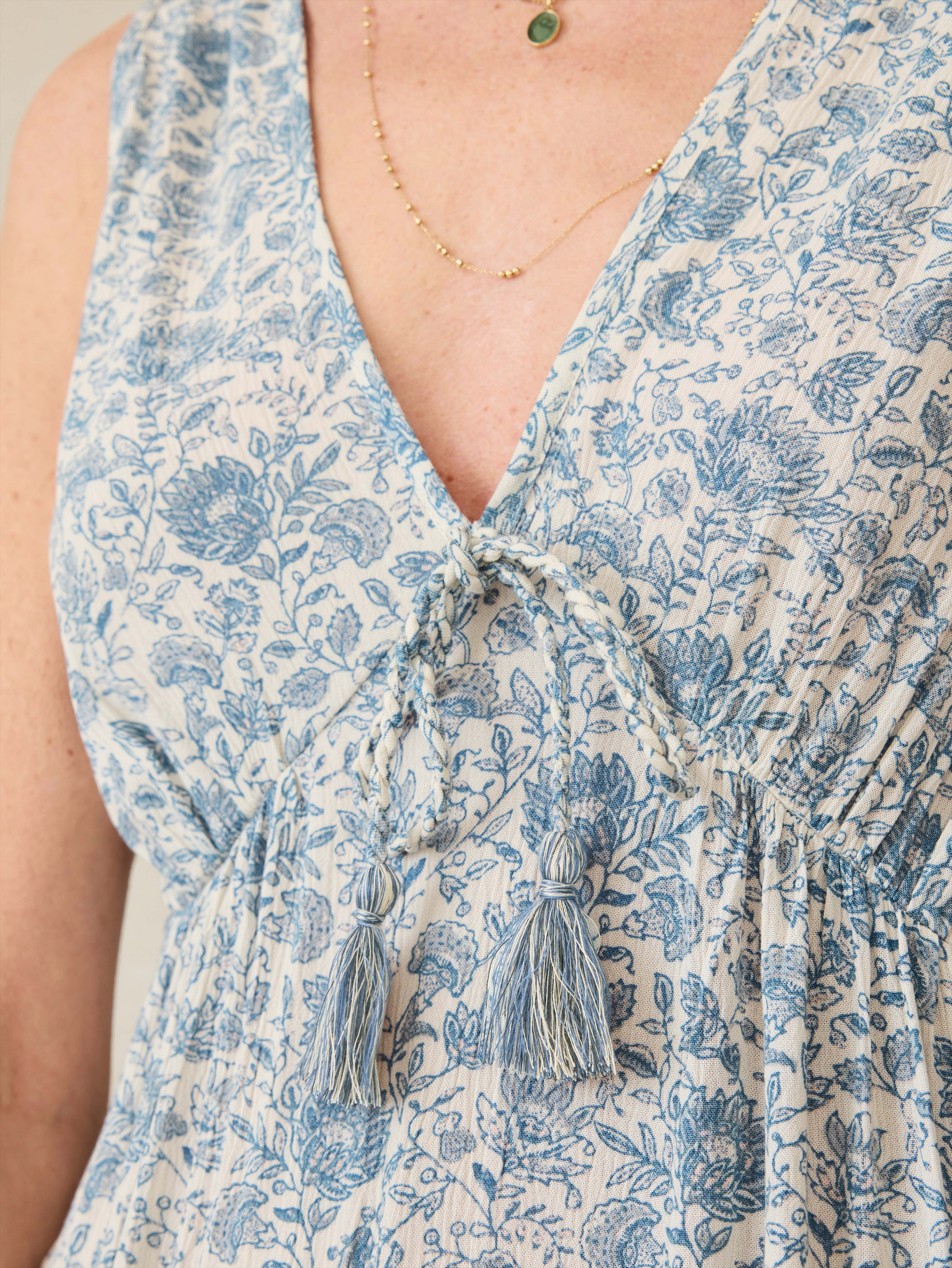 Eden Dress - Blue Water Floral Secondary image