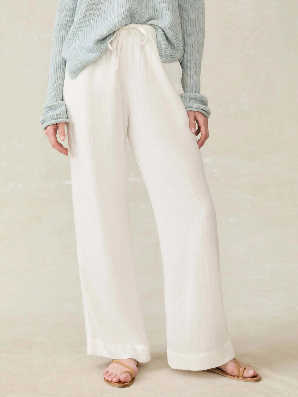 Laidback Gauze Pant - White