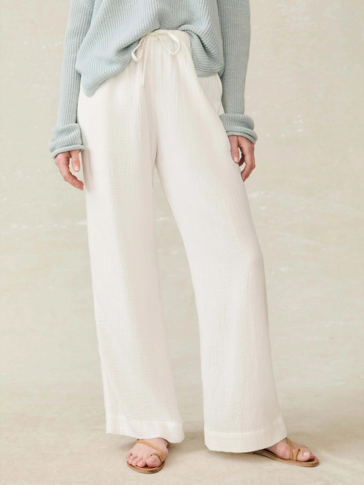 Laidback Gauze Pant - White Main image