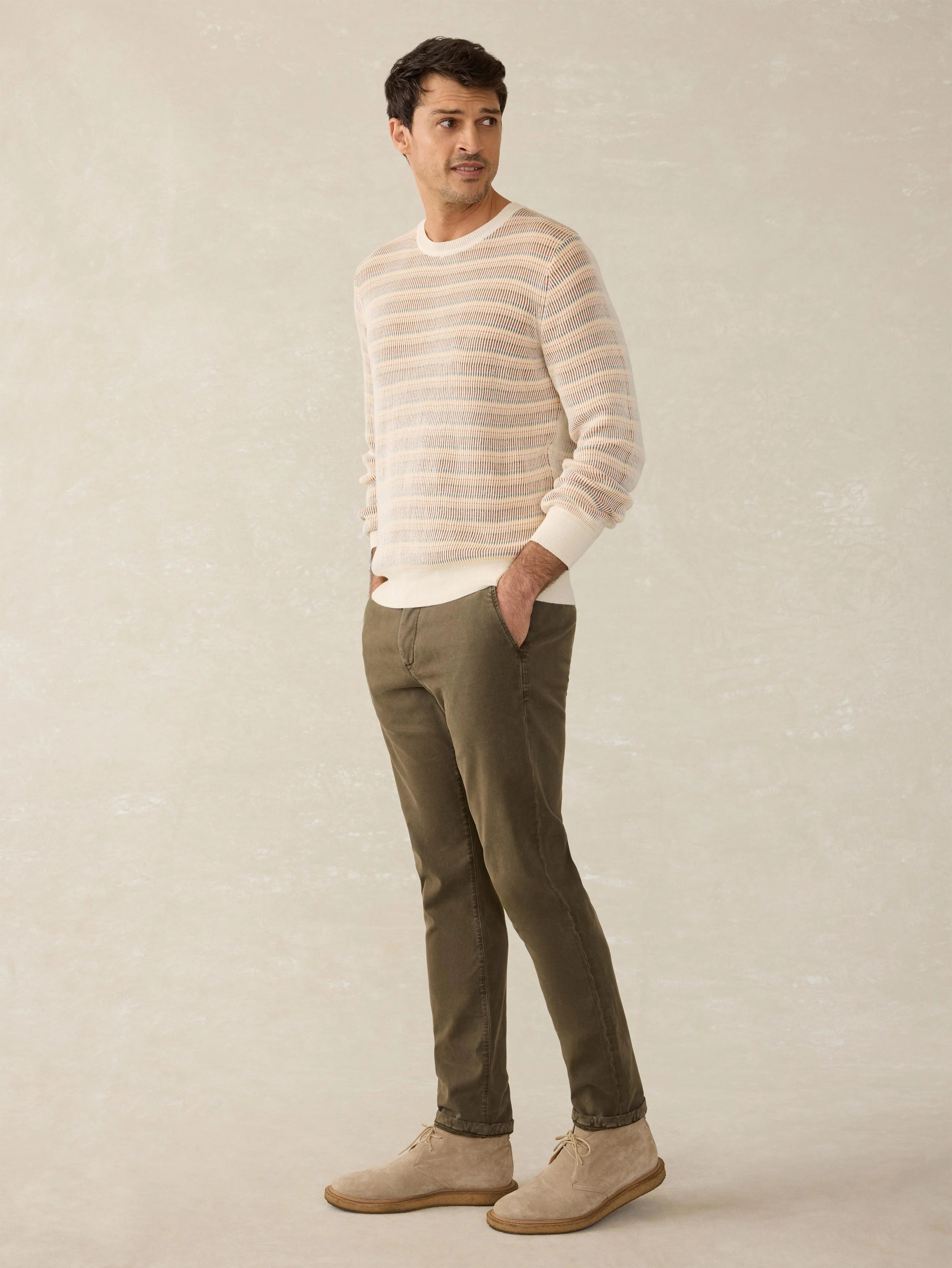 Sunwashed Crewneck Sweater - Desert Hills