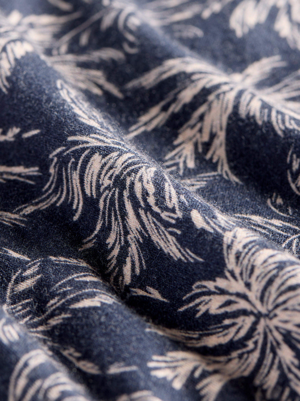 Kids Cloud Cotton Pajama Set - Navy Tropic Trees