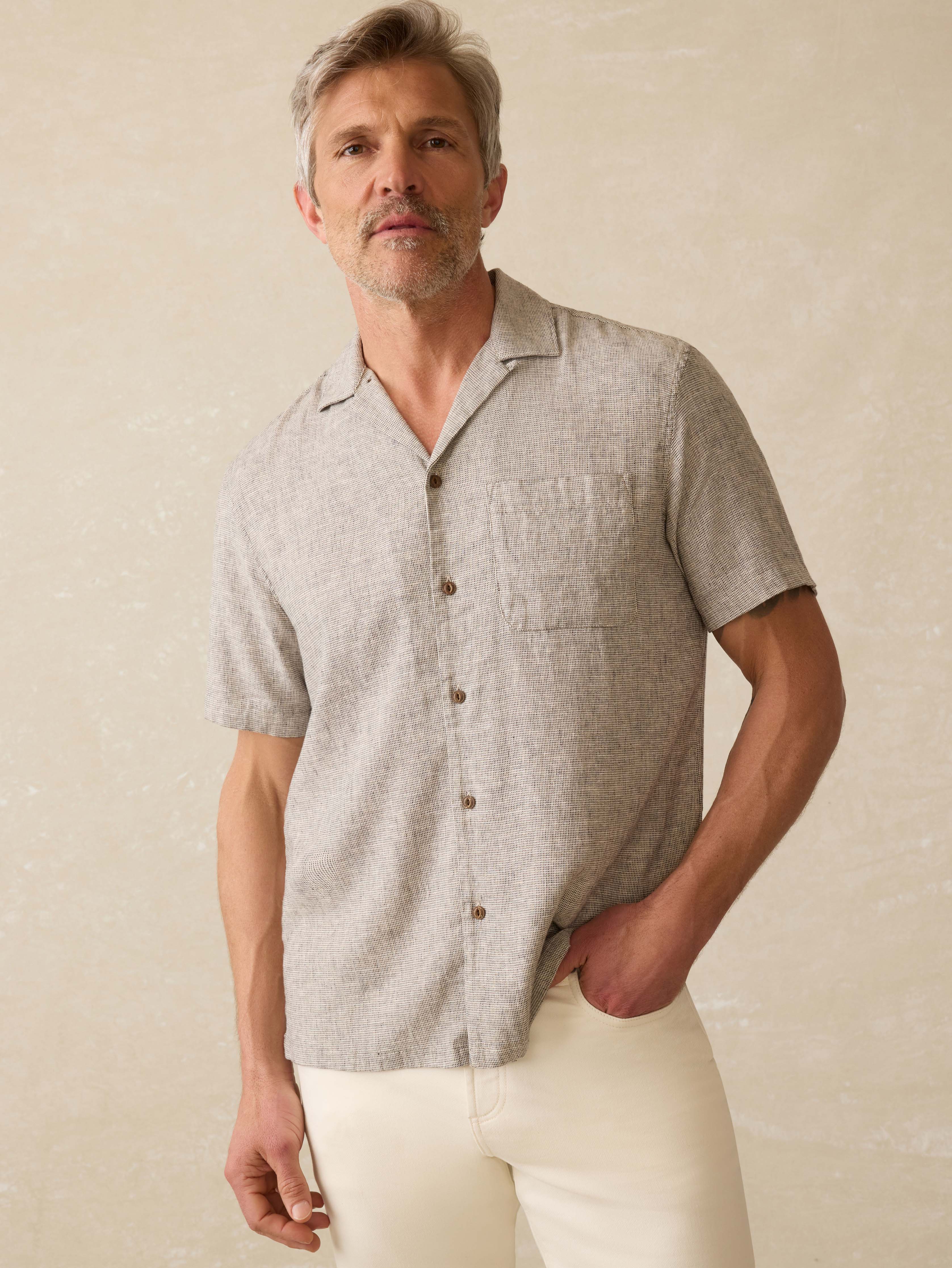 Short-Sleeve Breeze Camp Shirt - Stone Coast Main image