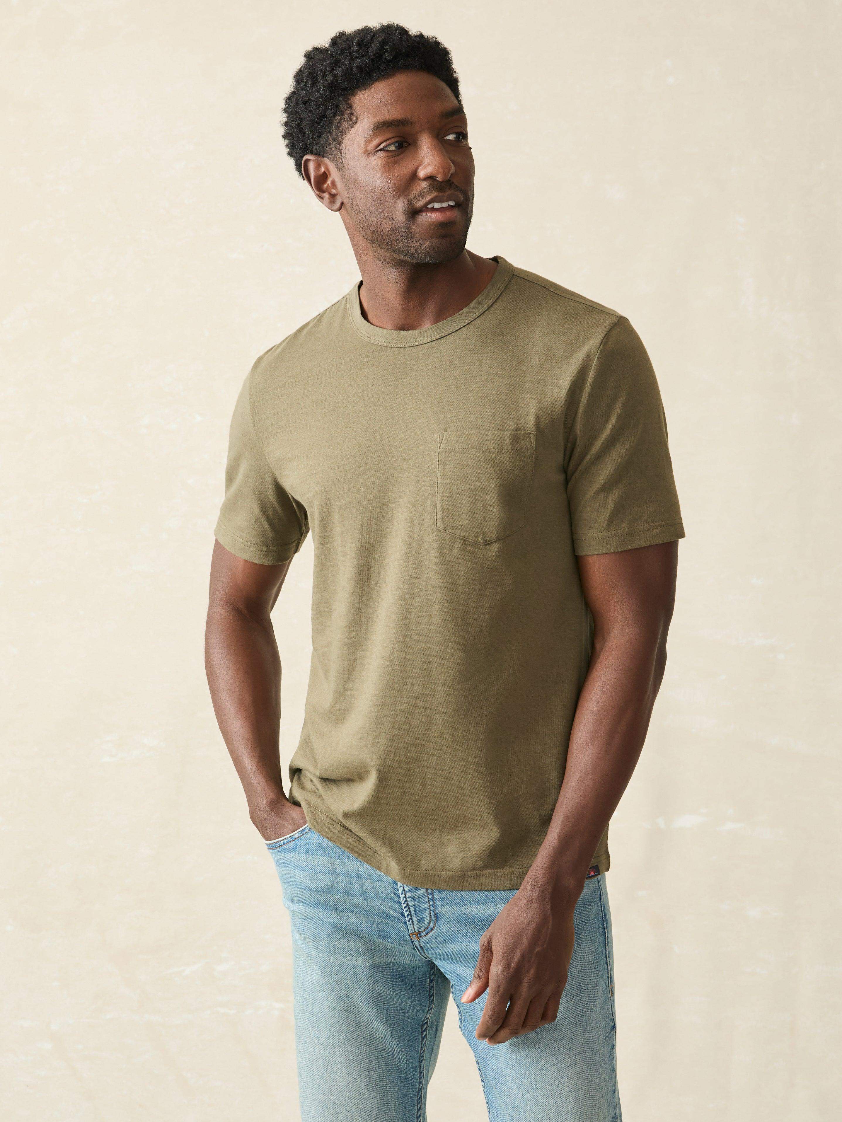 Sunwashed Pocket Tee - Olive Secondary image