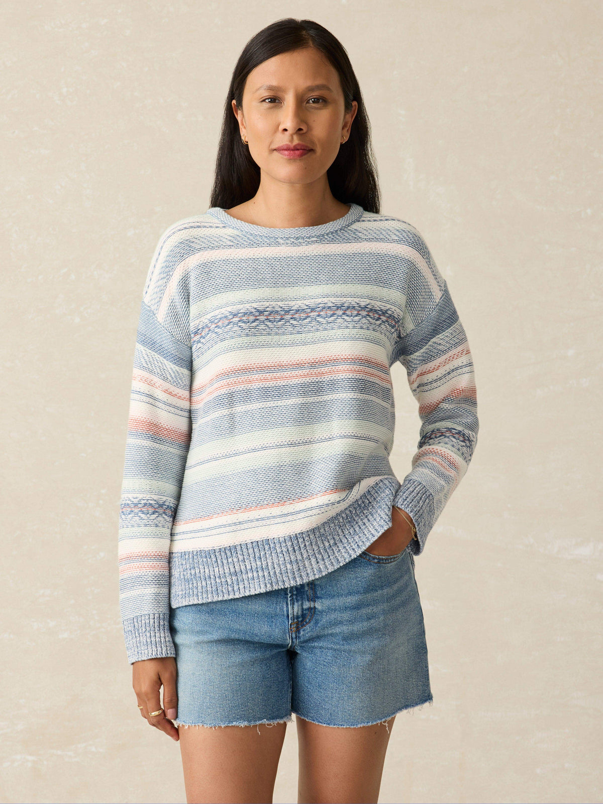 High Tide Sweater - Todos Santos Stripe Main image
