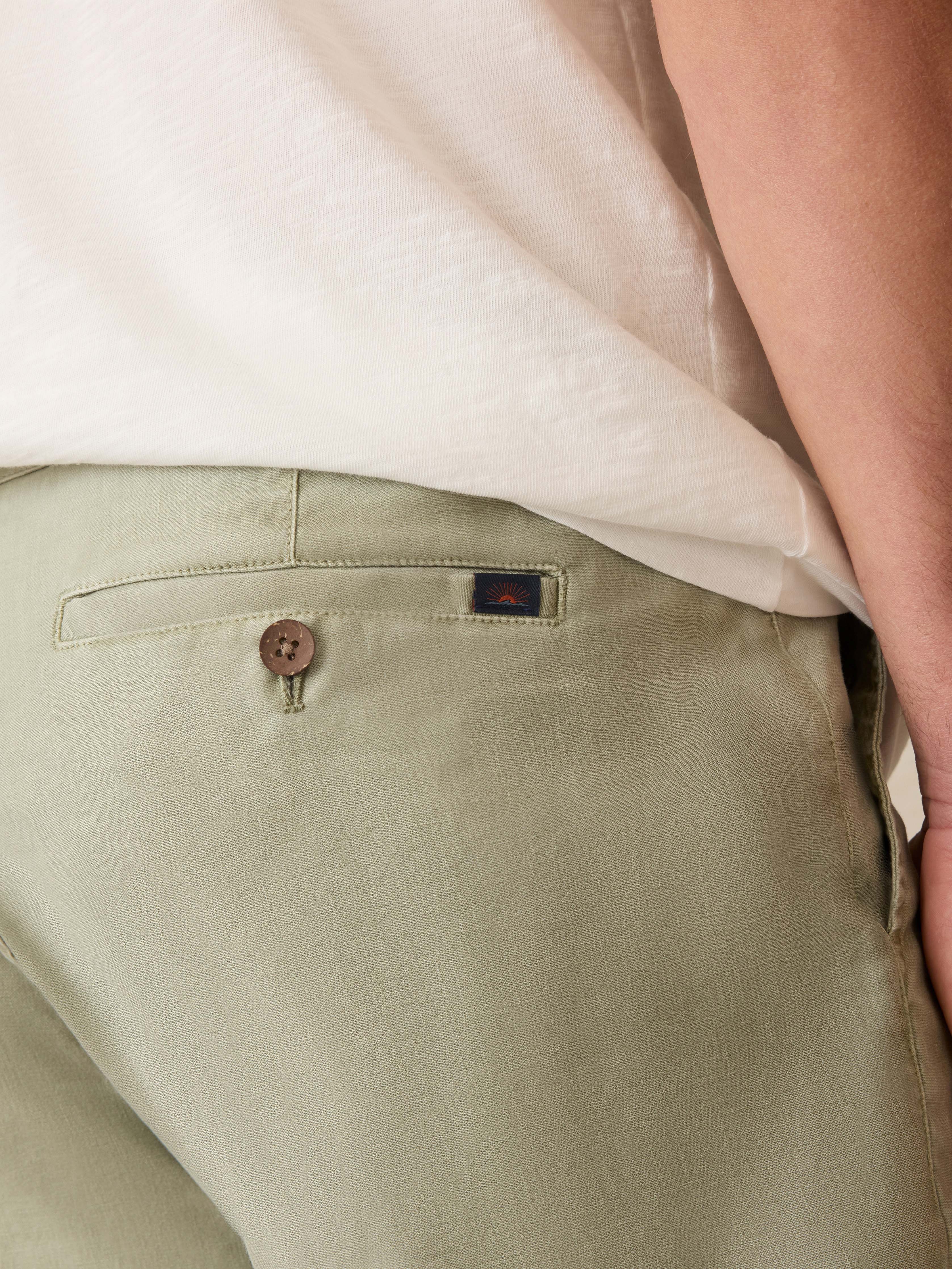 Tradewinds Linen Blend Short - Sage Mist Secondary image