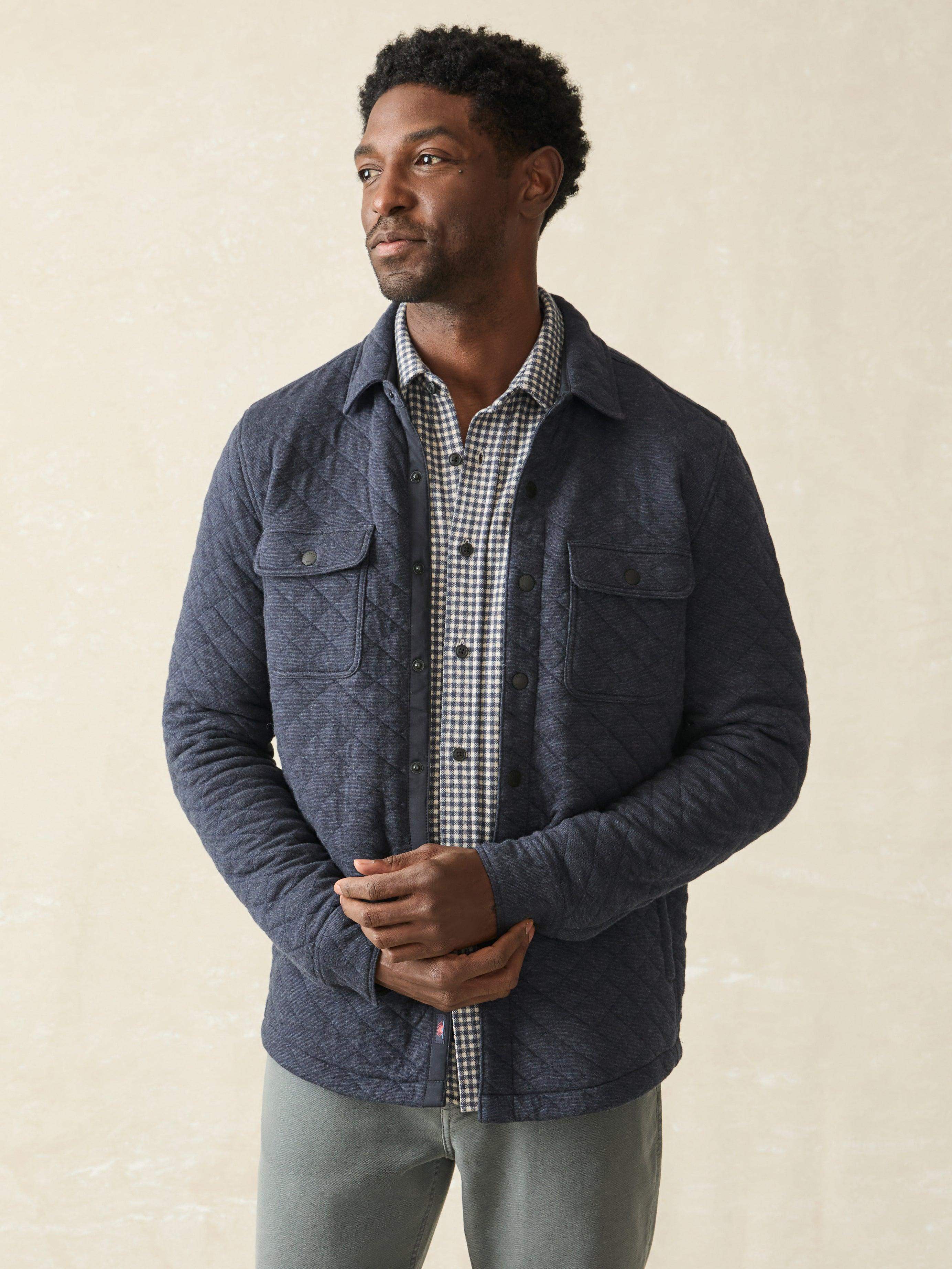 Epic Quilted Fleece CPO (Tall) - Navy Melange Main image