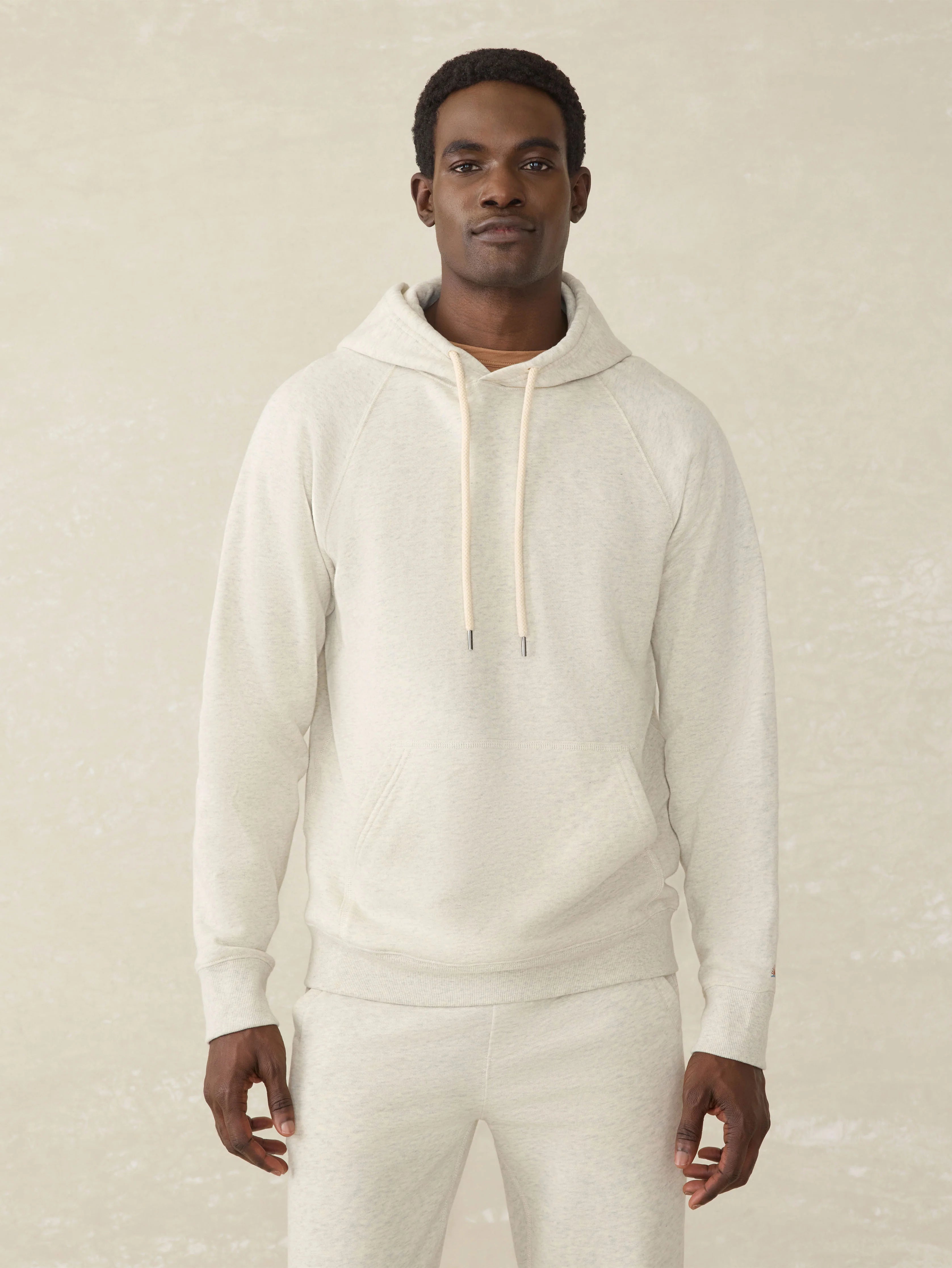 High Standard Fleece Hoodie - Antique Ivory Heather Main image