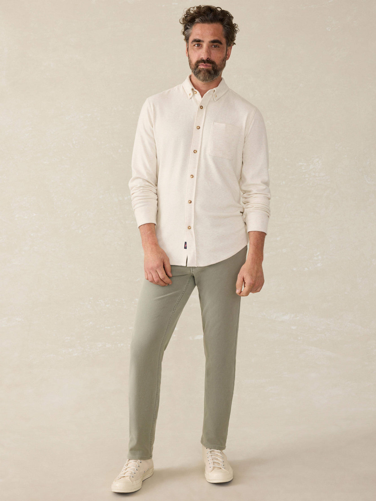 Legend™ Sweater Shirt (Single Pocket) - Off White Main image