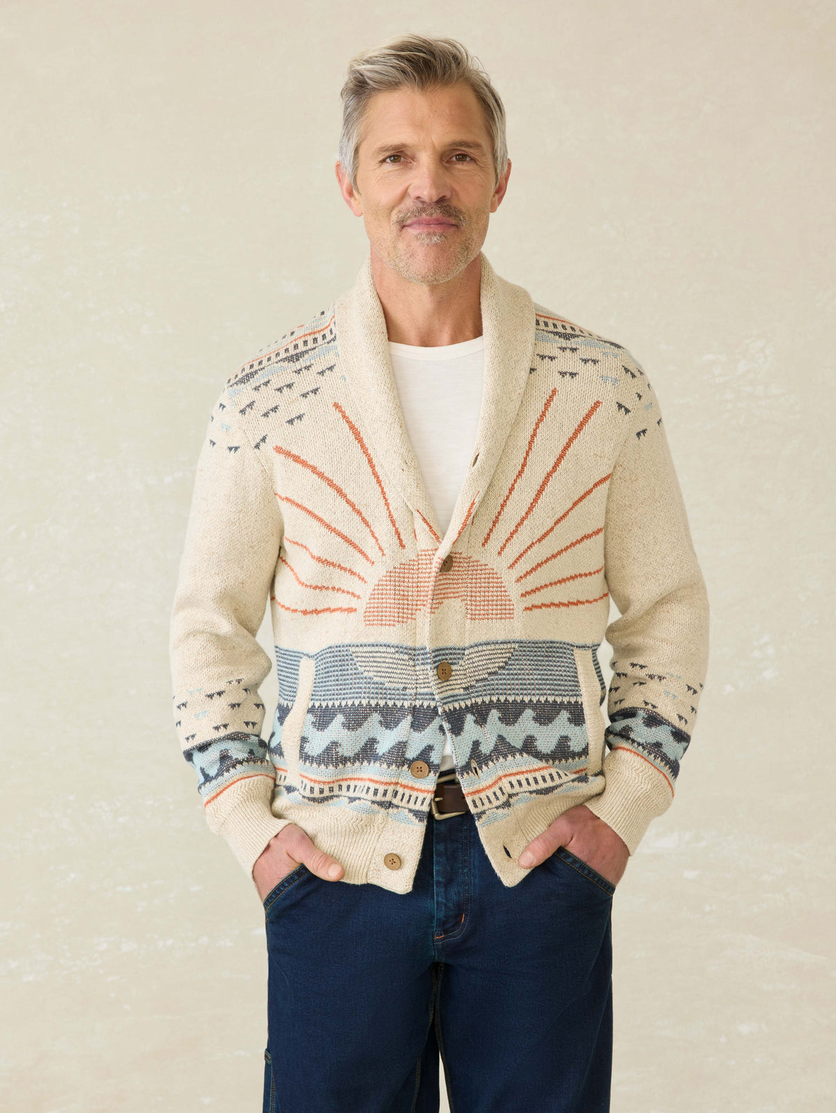 Cardigan Sweater - Sand Island Main image
