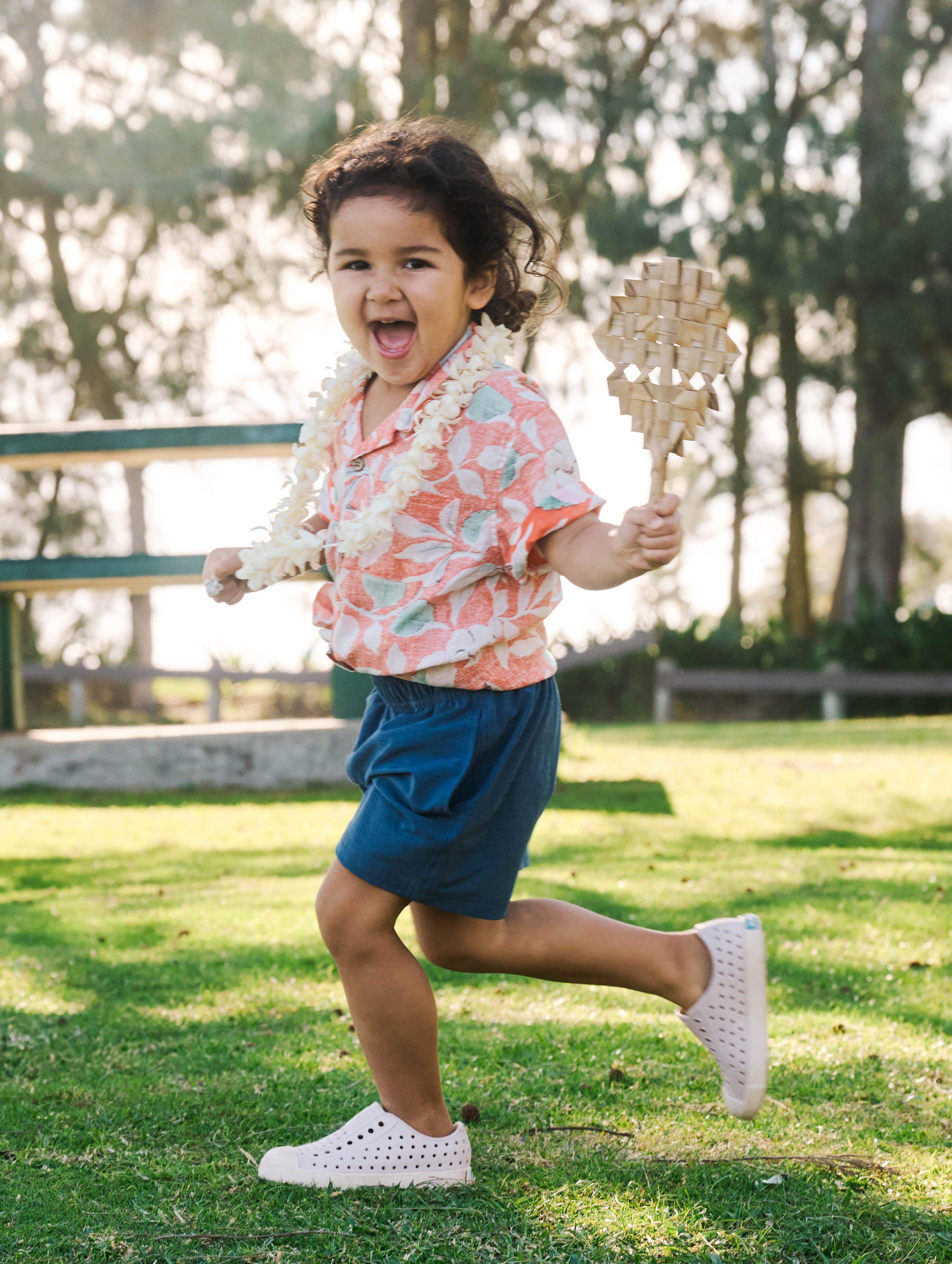 Kids Breeze Camp Shirt - Ginger Floral Secondary image