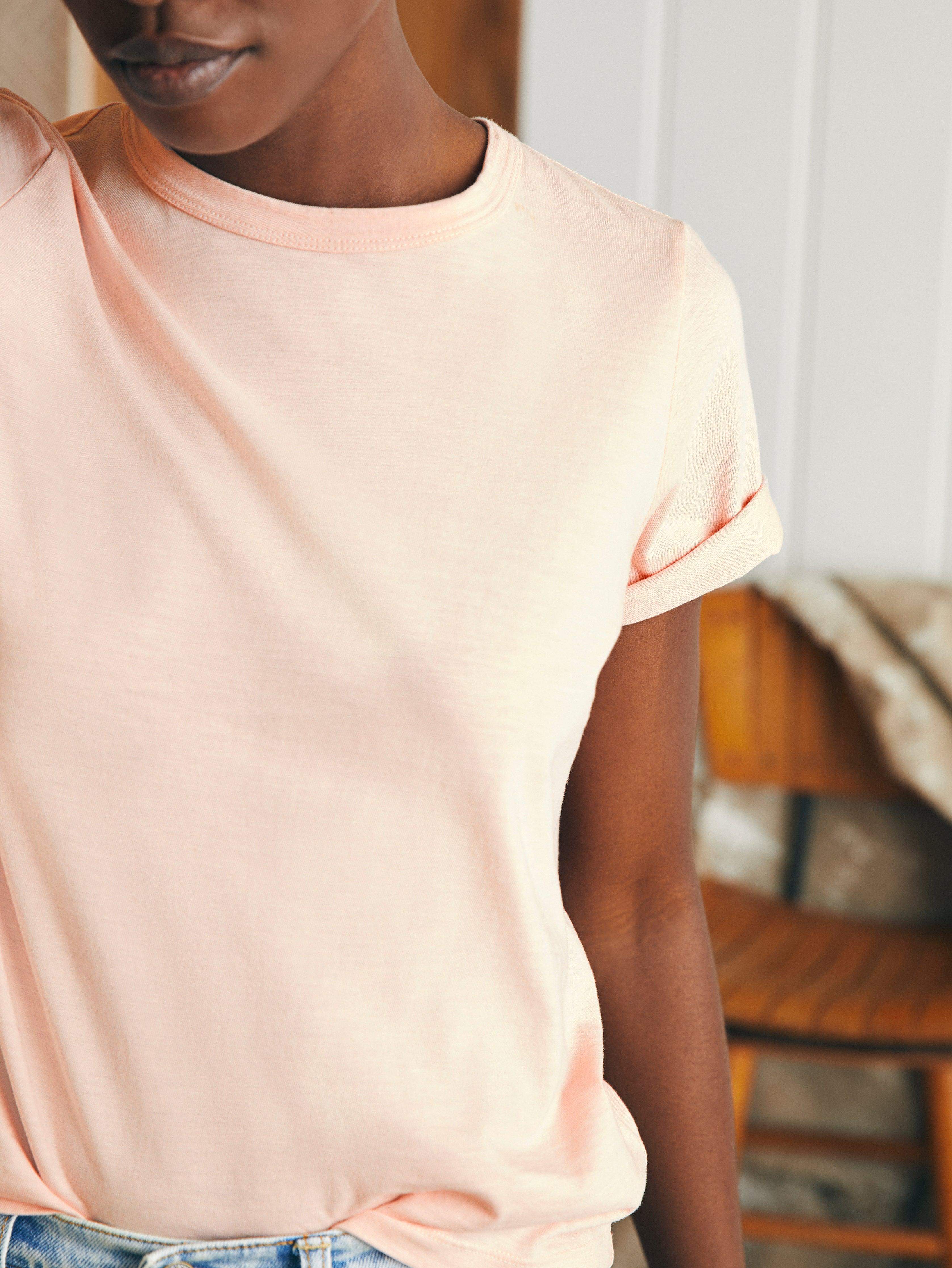 Sunwashed Crew Tee - Peach Whip Secondary image