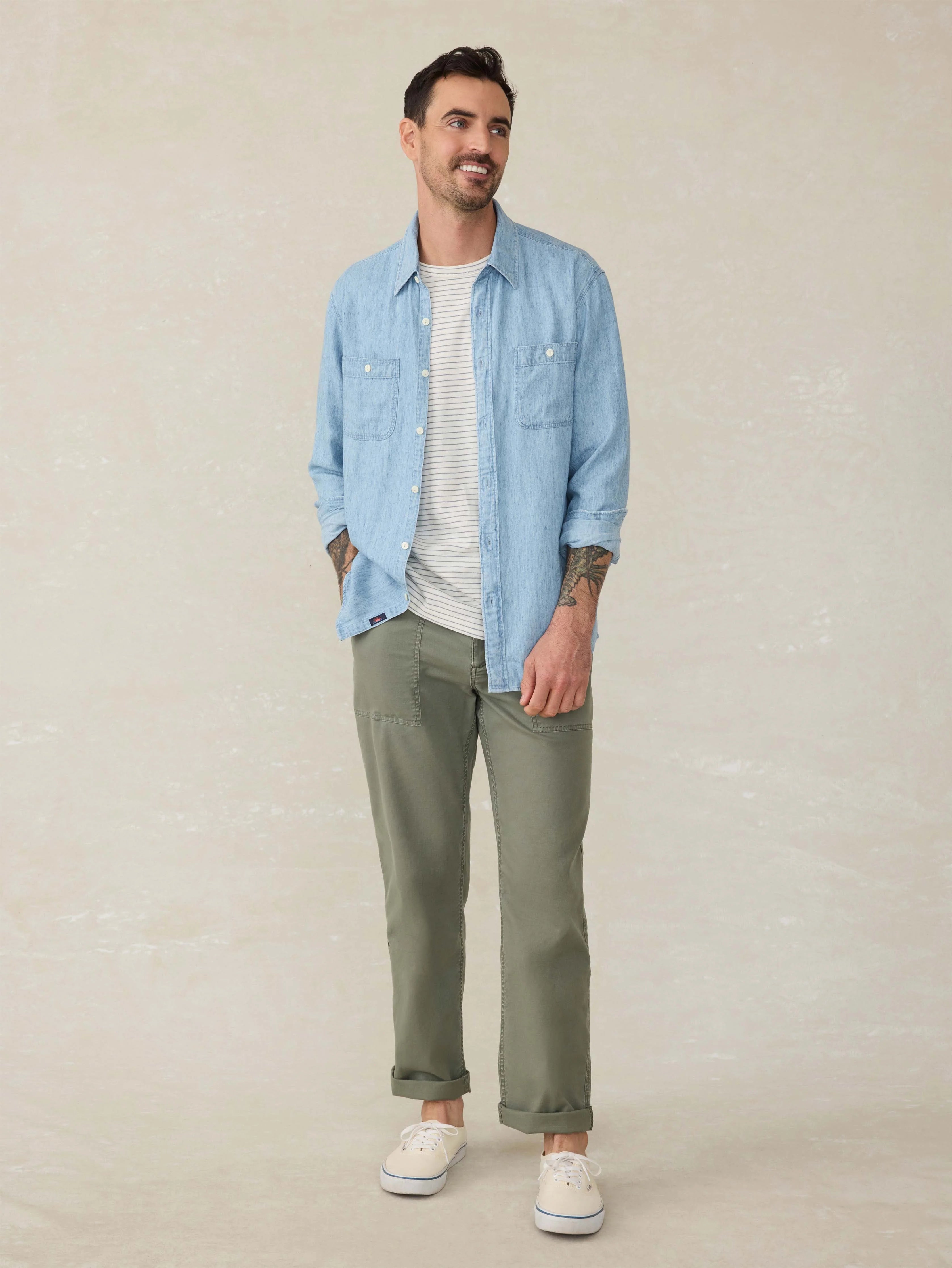 Tried \u0026 True Chambray Workshirt - Vintage Indigo