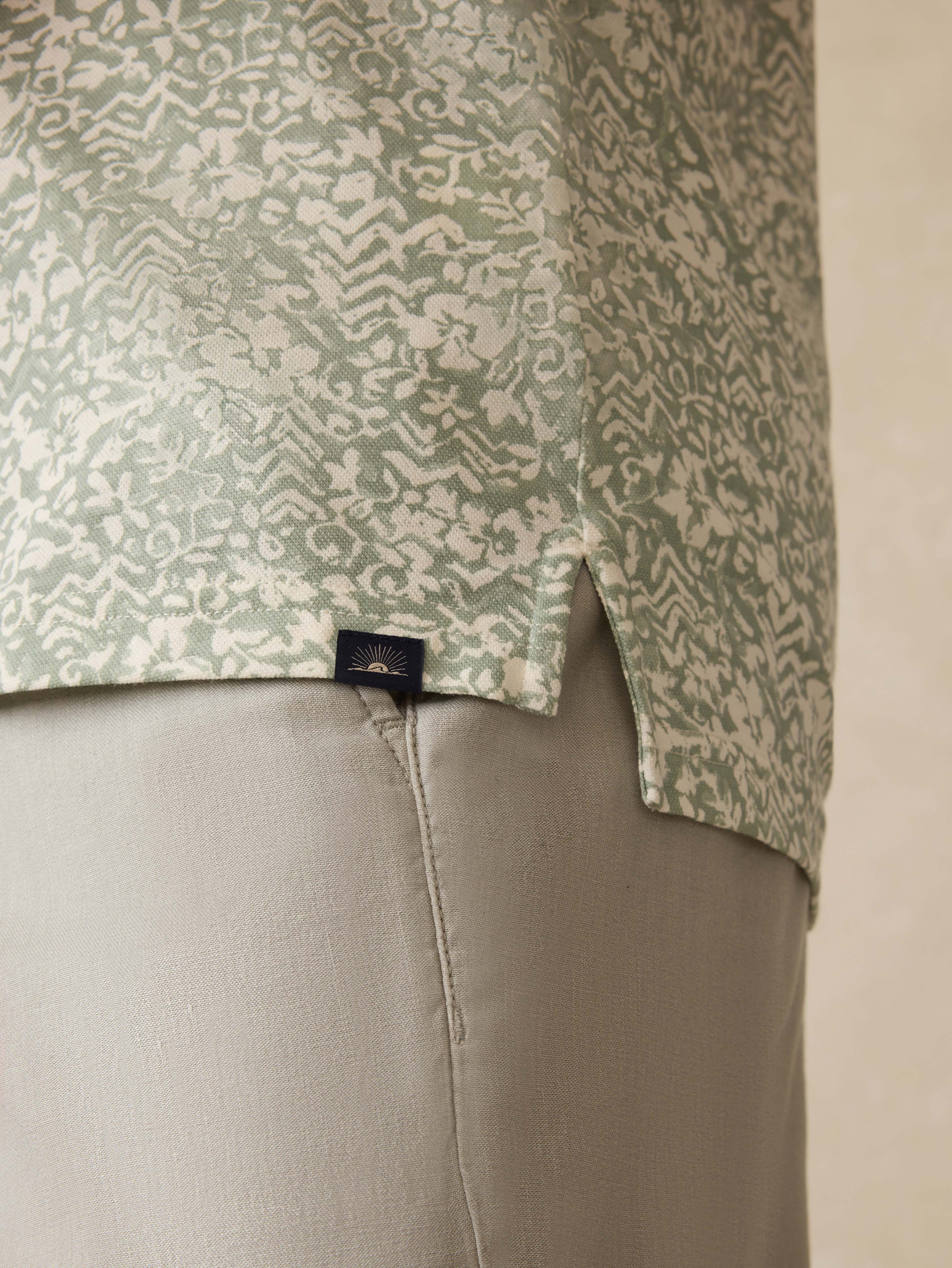 Short-Sleeve Movement™ Pique Polo - Dusty Sage Hilo Secondary image
