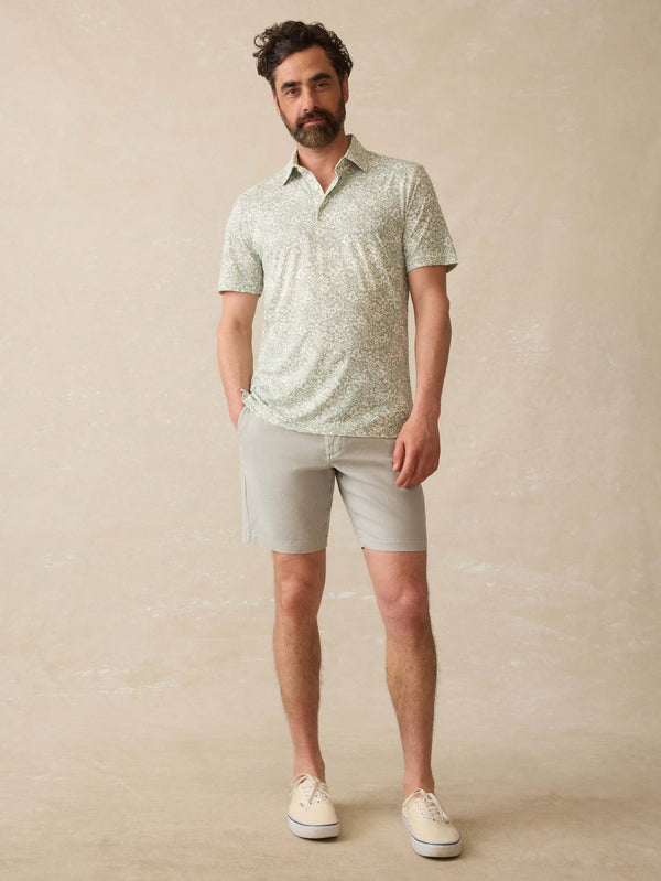 Short-Sleeve Movement™ Pique Polo - Dusty Sage Hilo