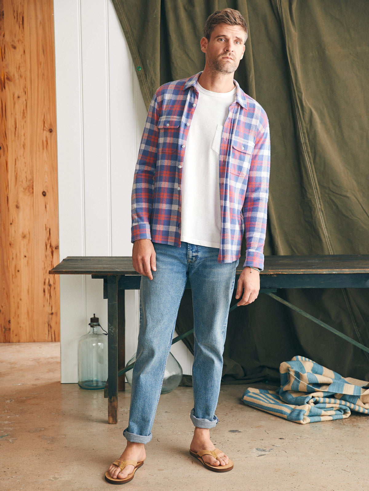 Legend™ Sweater Shirt (Tall) - Viewpoint Rose Plaid