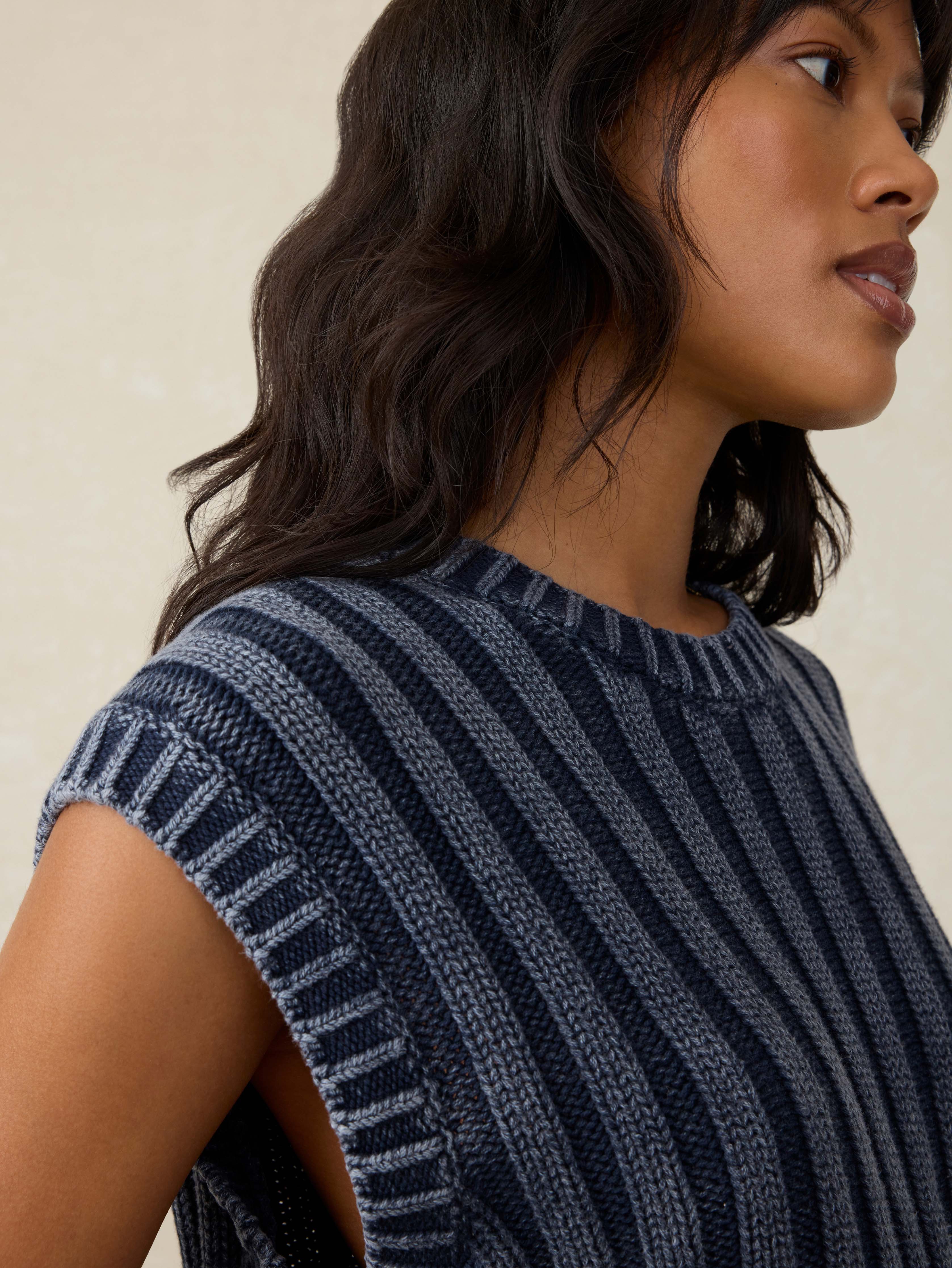 Sunwashed Sweater Vest - Navy Blazer Secondary image