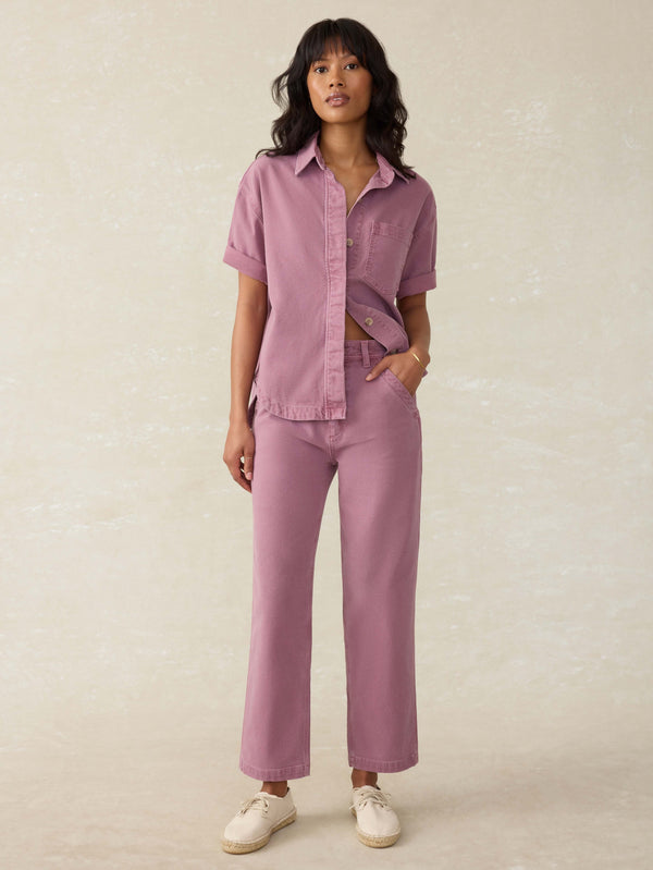 Sunwashed Canvas Overshirt - Weathered Orchid