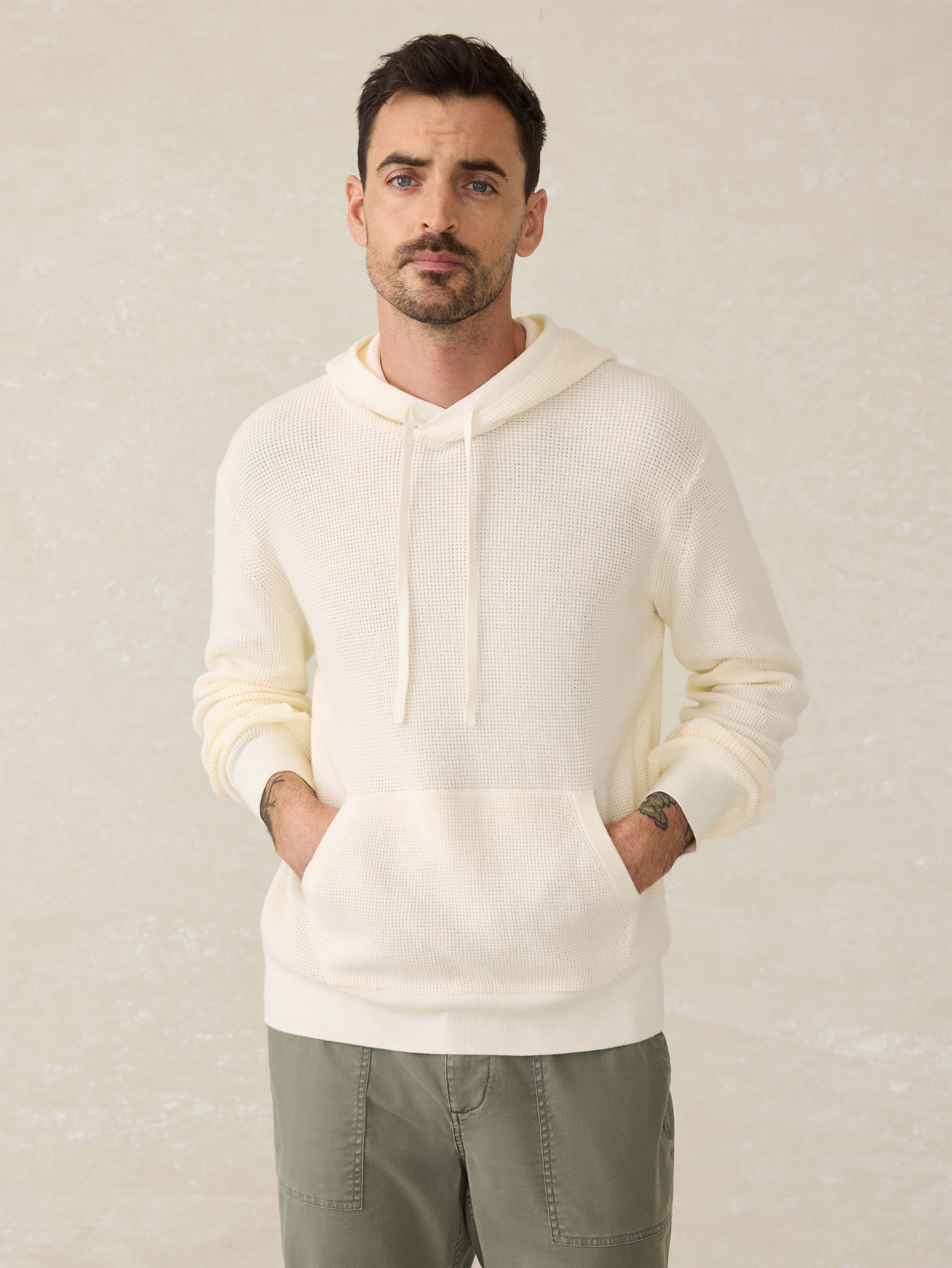 Sunwashed Sweater Hoodie - White Shell Main image