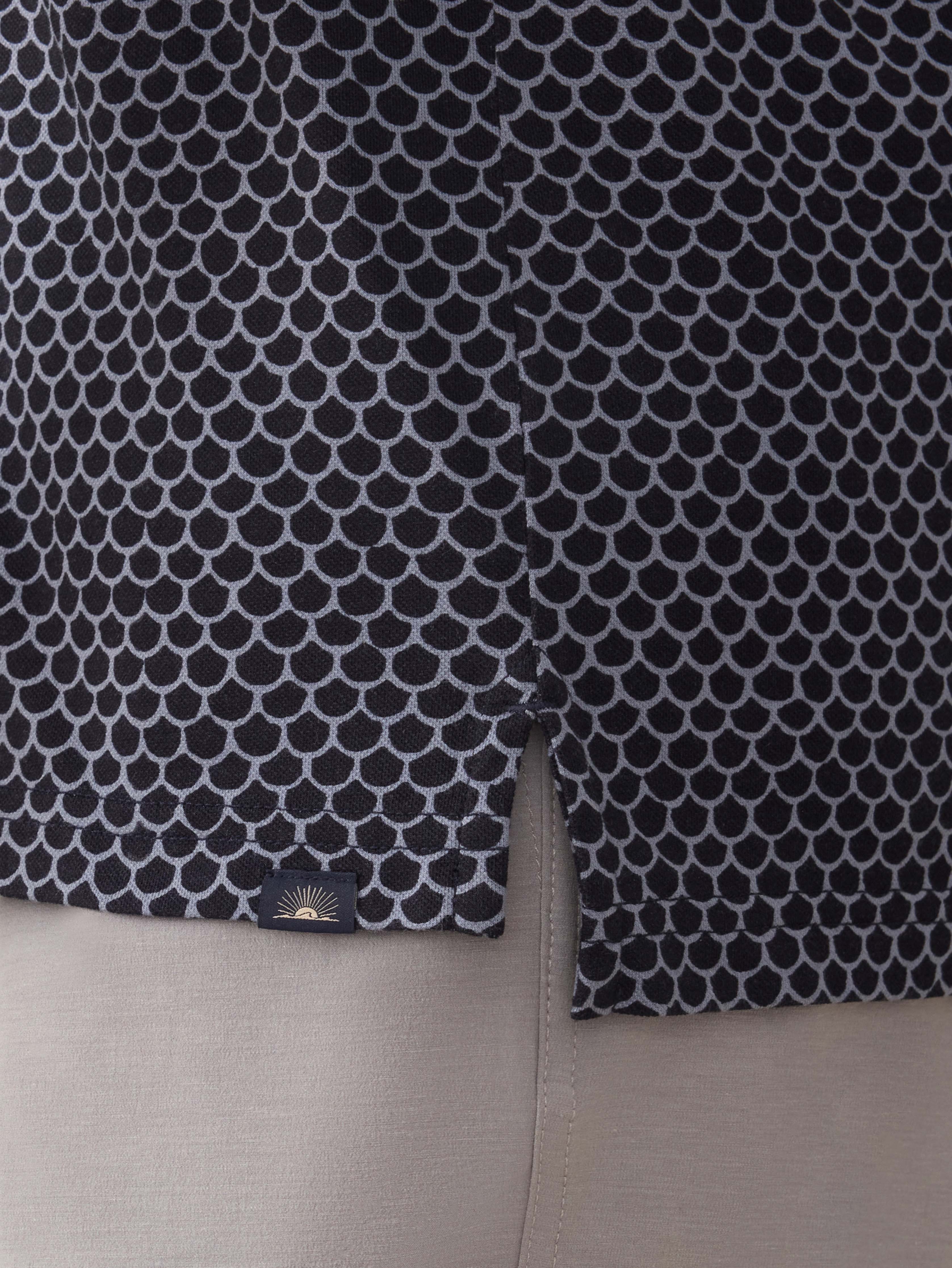 Short-Sleeve Movement™ Pique Polo - Midnight Fishscale Secondary image