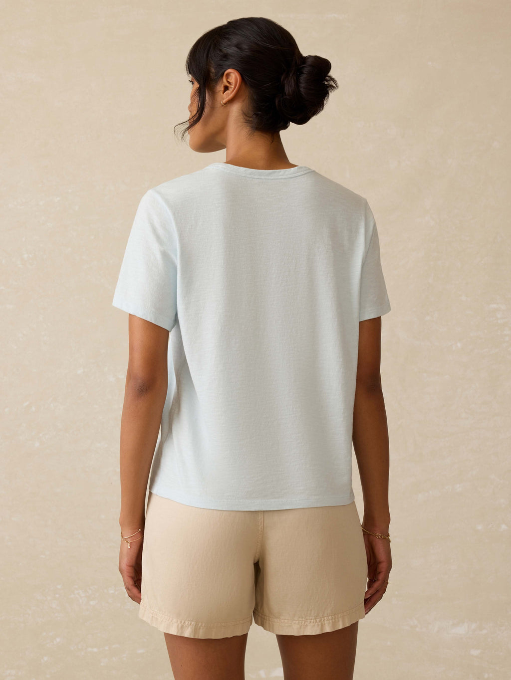 Sunwashed Regenerative Essential Tee - Sky
