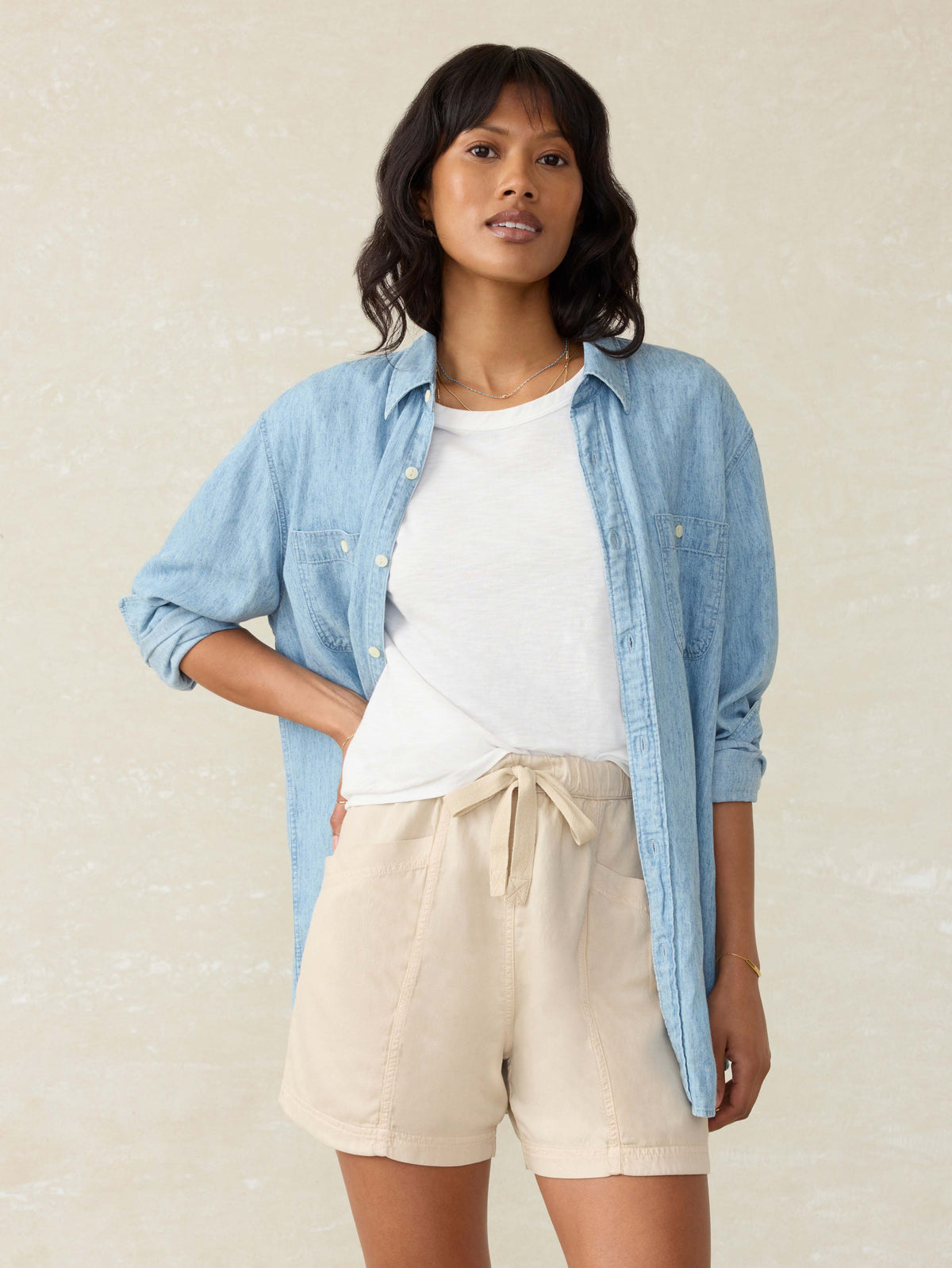 Topanga Drape Short - Wheaten Main image