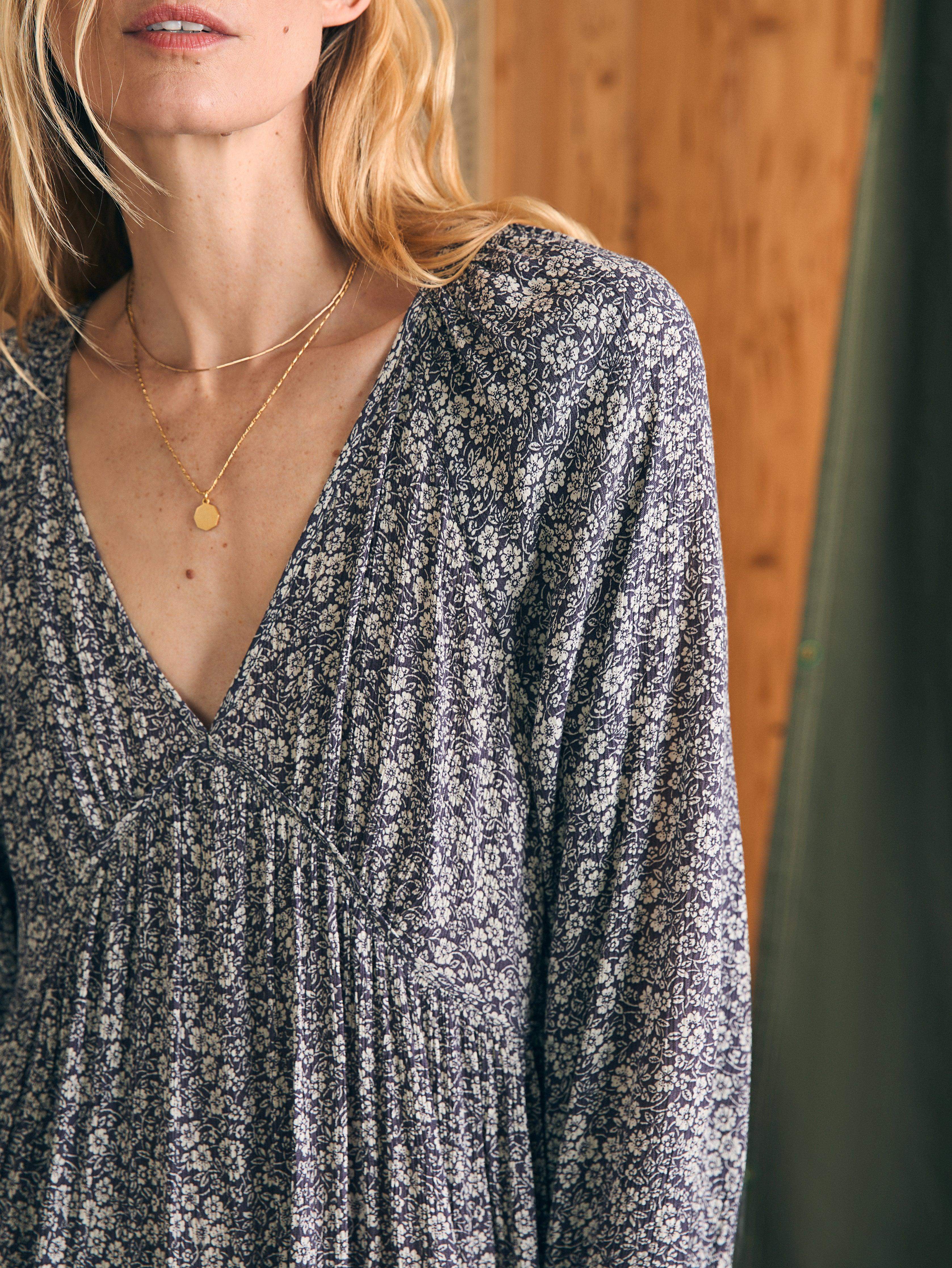 Sirene Dress - Navy Ditsy Floral Secondary image