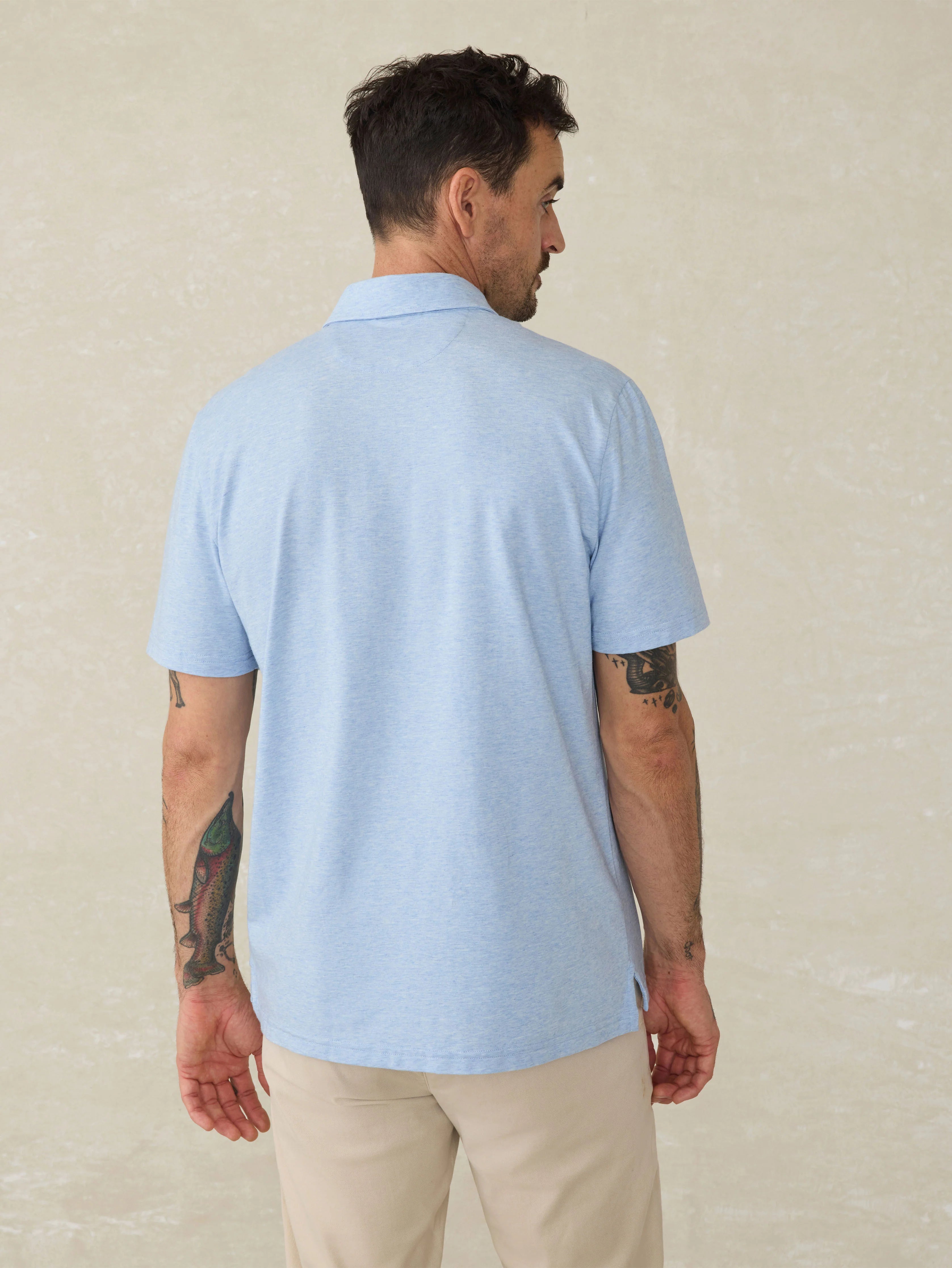 Short-Sleeve Movement™ Polo Shirt - Cardiff Blue Heather Secondary image
