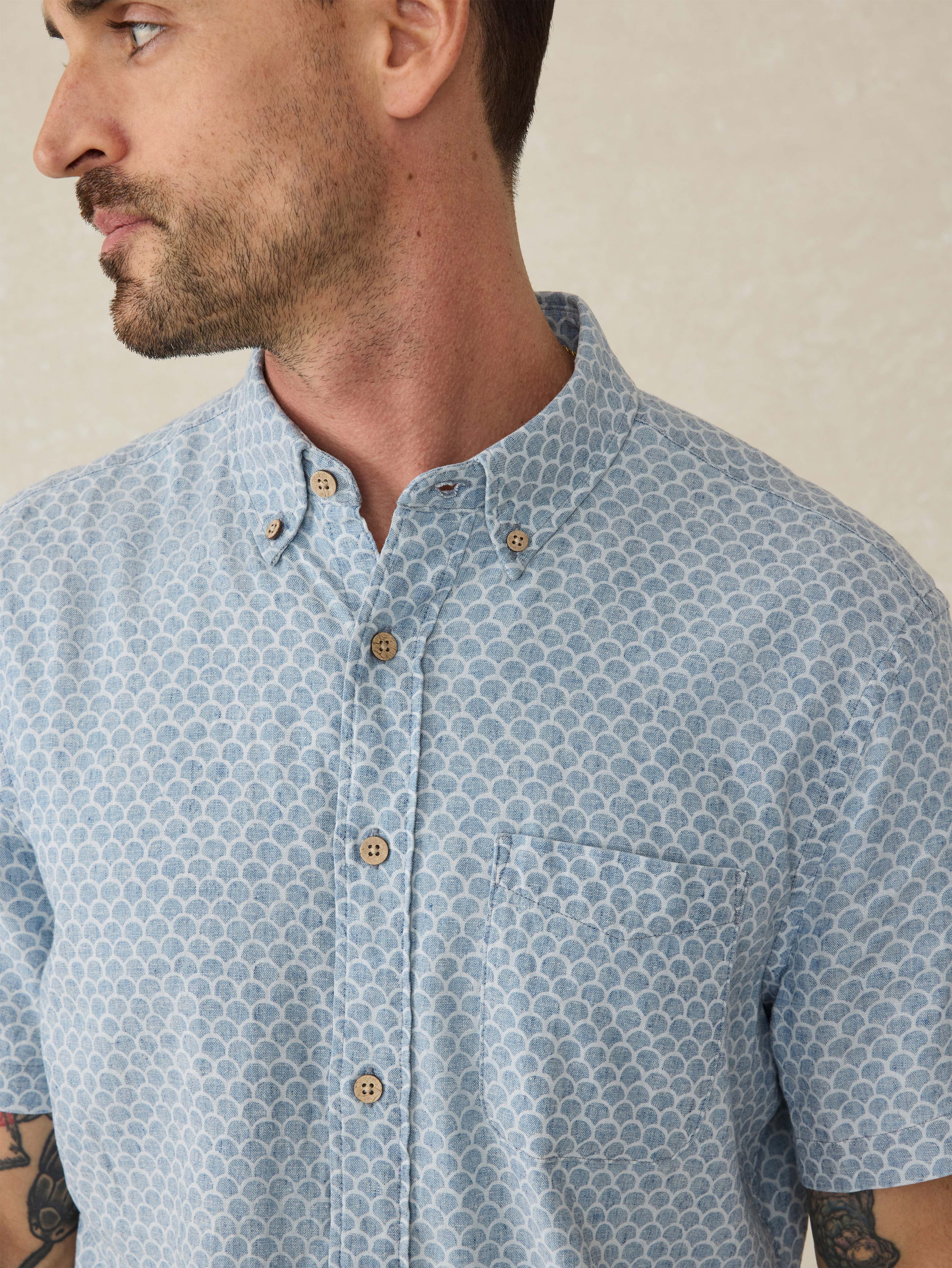 Short-Sleeve Breeze Shirt - Fish Scale Redux Secondary image