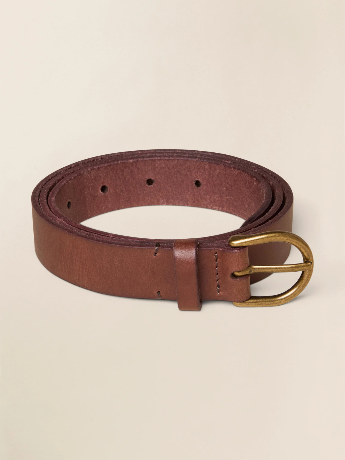 Women's Leather Belt - Saddle Brown Main image