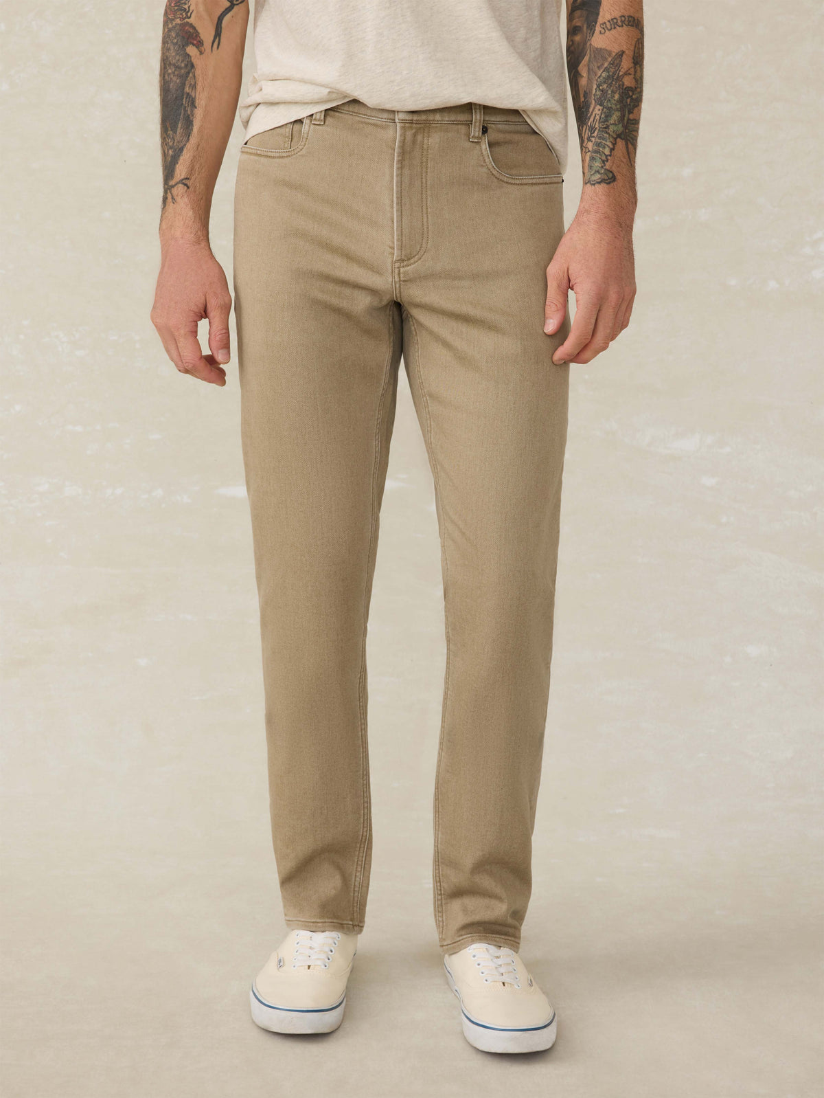 Stretch Terry 5-Pocket Pant - Desert Khaki Main image