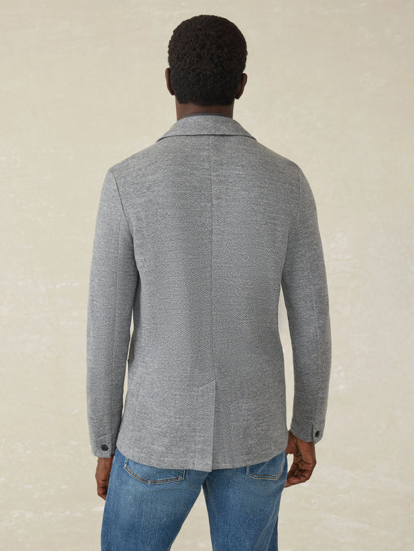 Inlet Knit Blazer (Tall) - Medium Grey Melange