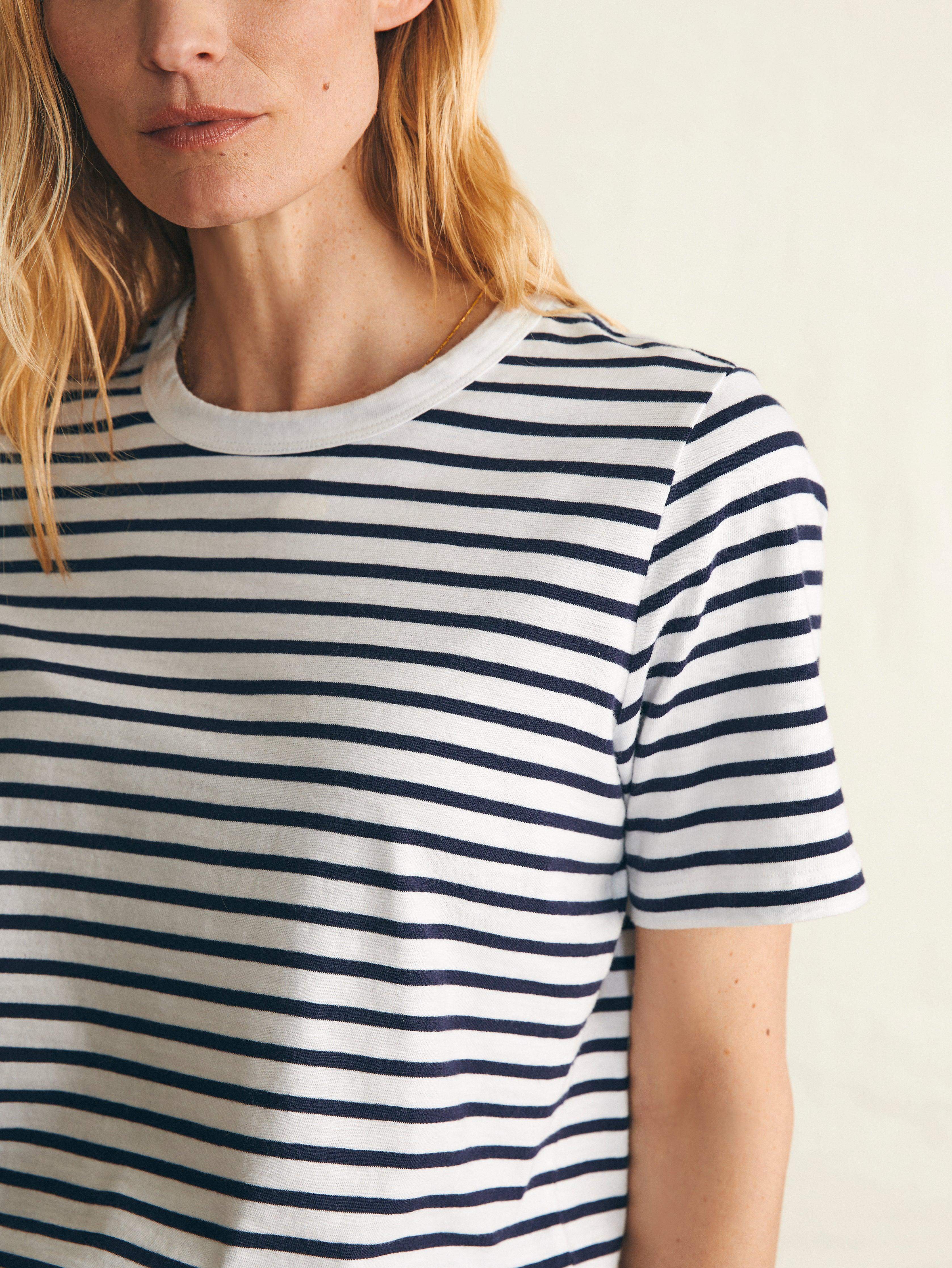 Sunwashed Crew Tee - Regatta Stripe Secondary image