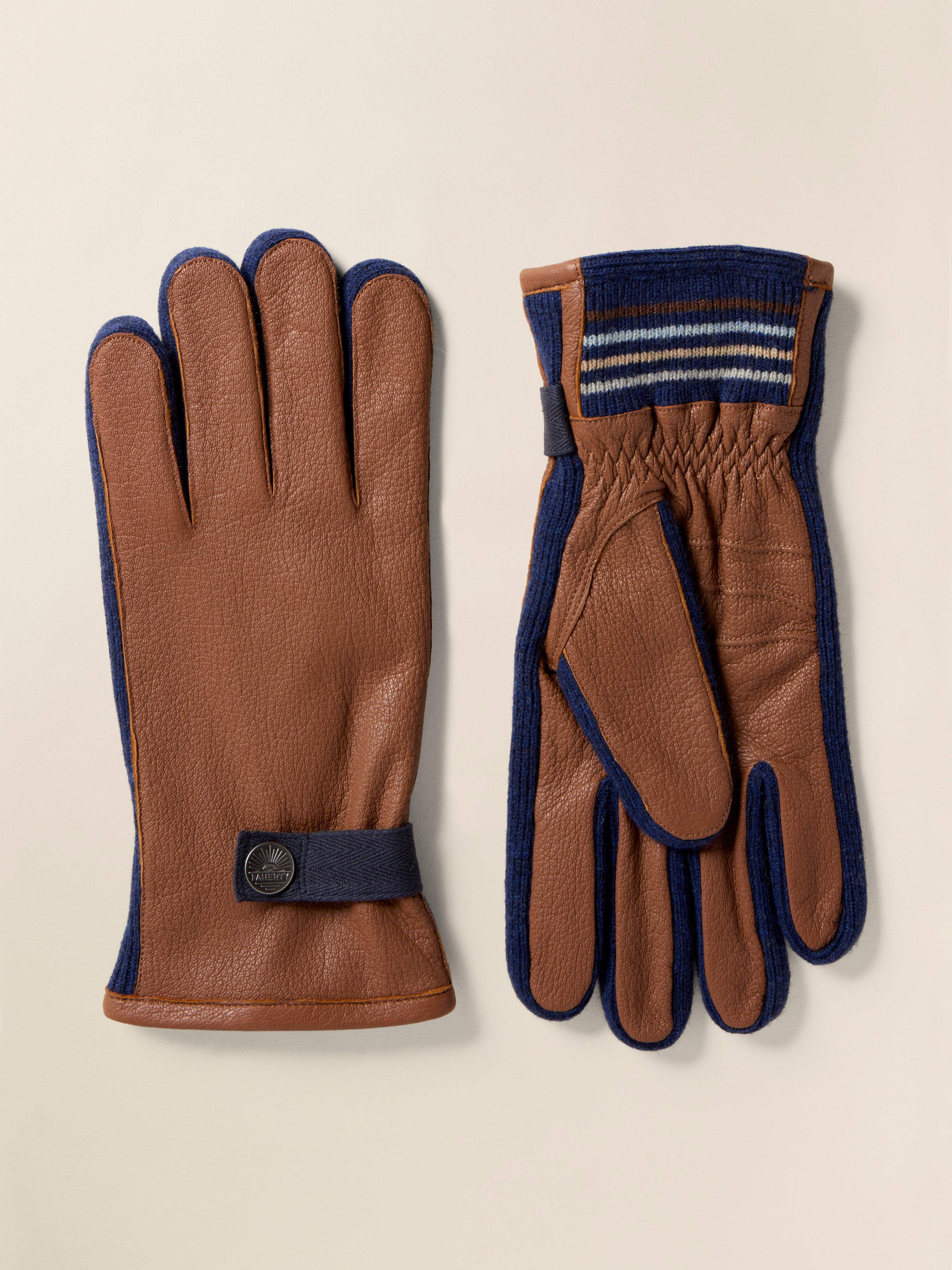 Mens Leather Glove - Dark Brown Main image
