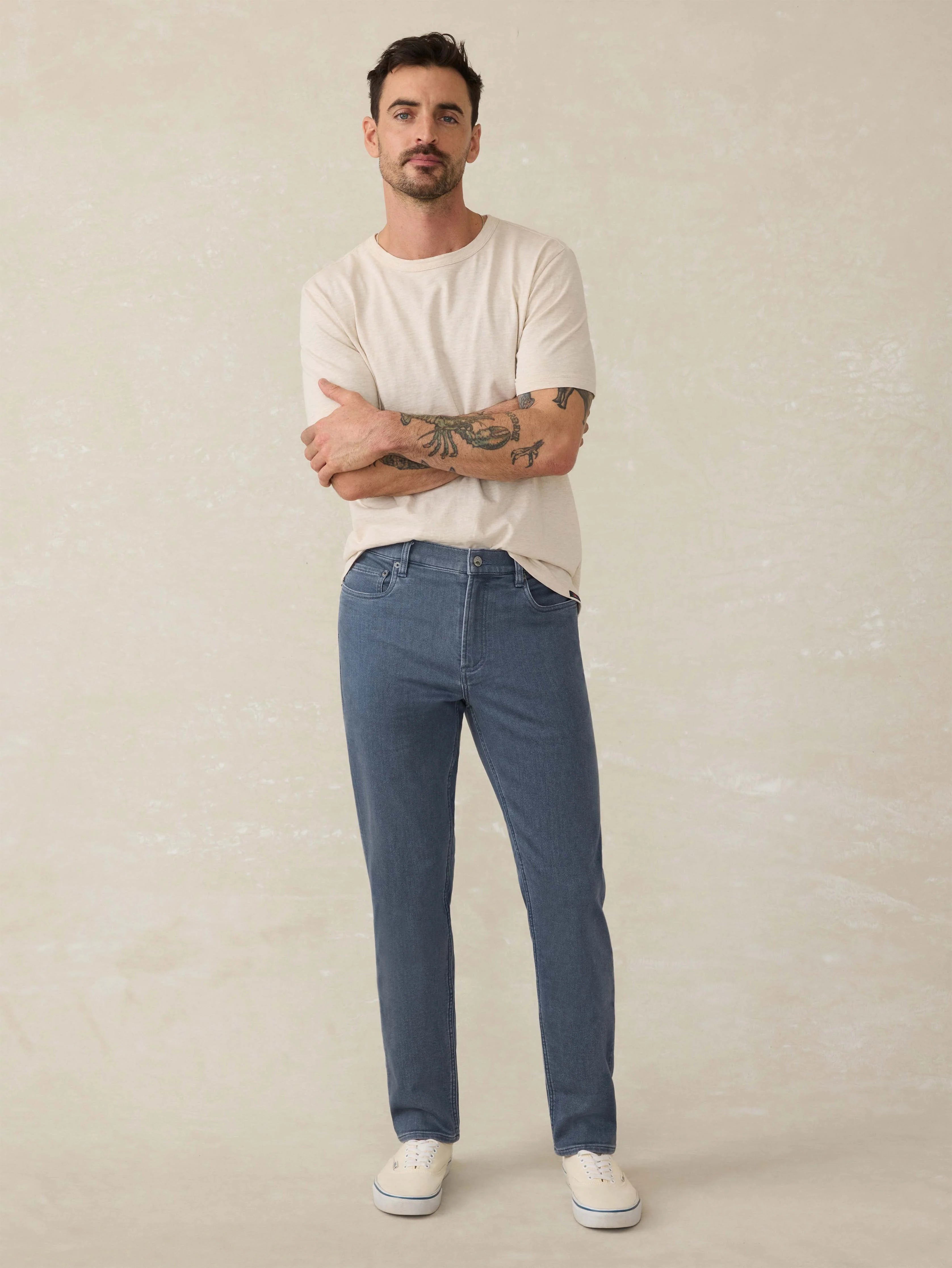 Stretch Terry 5-Pocket Pant - Tradewinds Wash Secondary image