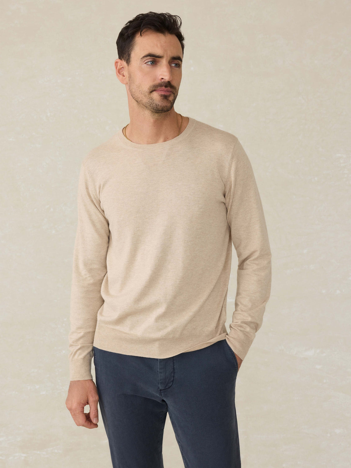 Movement™ Crewneck Sweater - Soft Dune Heather Main image